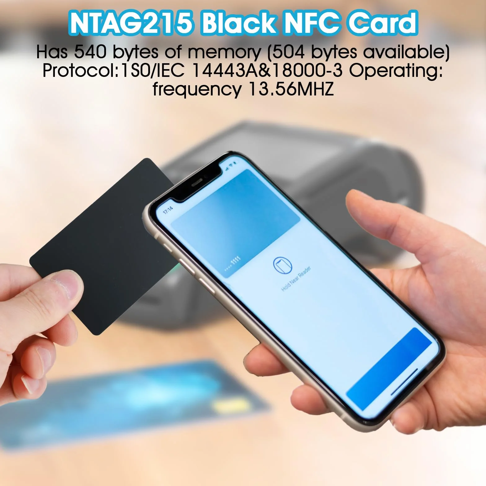 Cartes de visite en métal NFC Oruola Lot de 25 pour smartphones