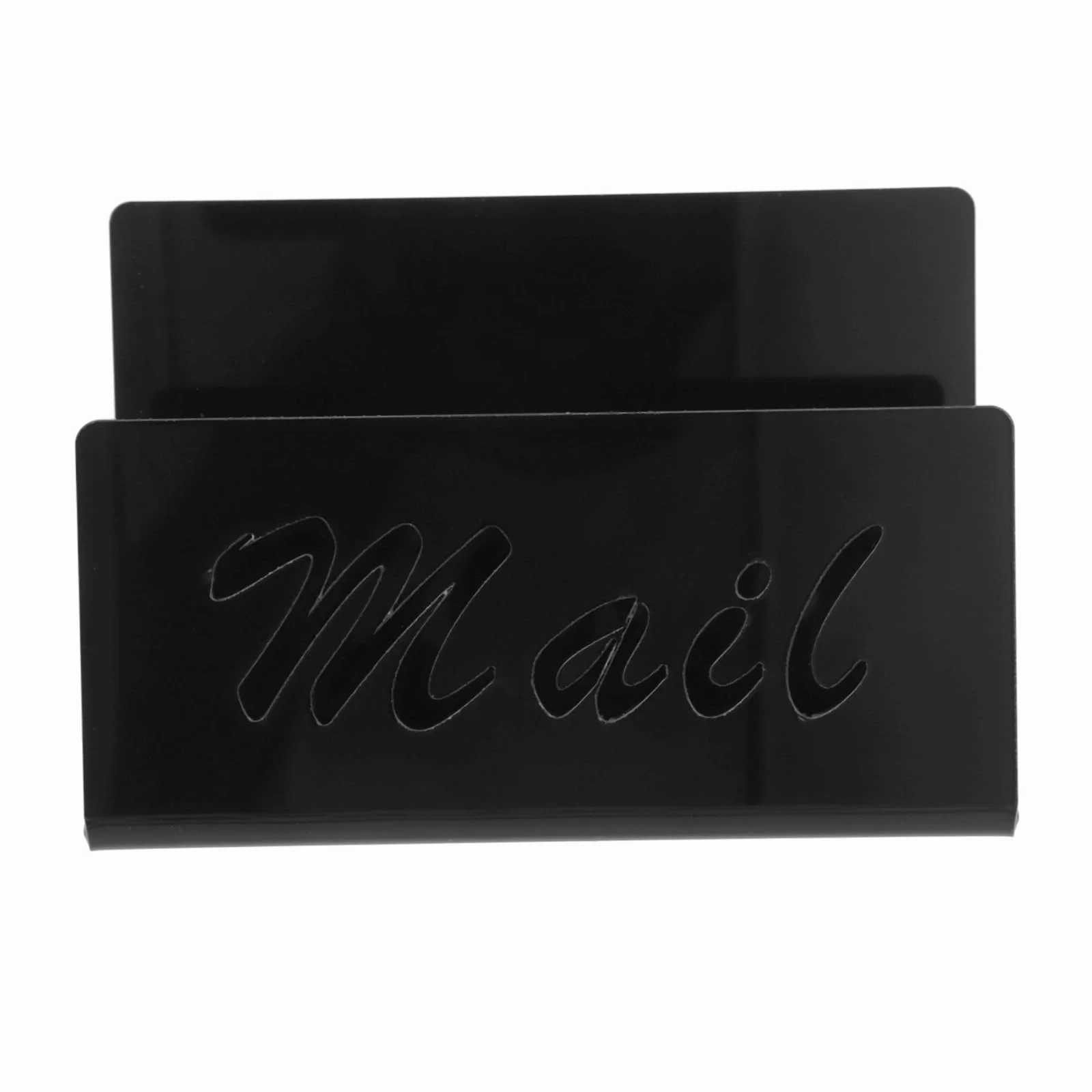 NUOBESTY Organisateur de Bureau en Acrylique Noir Porte-courrier Trieuse de Lettres pour Documents et Courrier