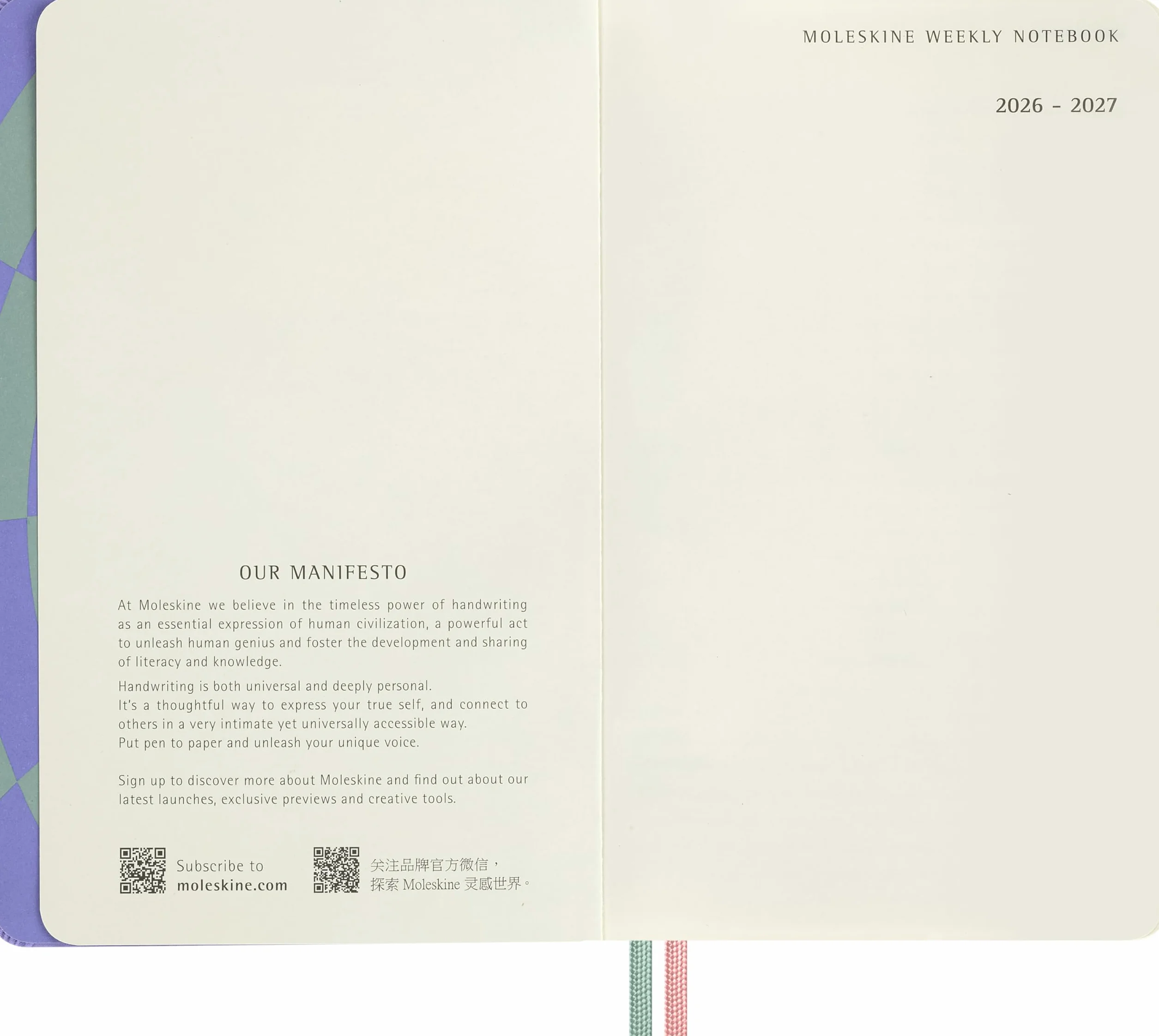 Moleskine Agenda Hebdomadaire 18 Mois 2026-2027 Les Aventures d'Alice au Pays des Merveilles, Pages Lignées, Couverture Rigide, Fermeture Élastique, Grand Format 13x21cm