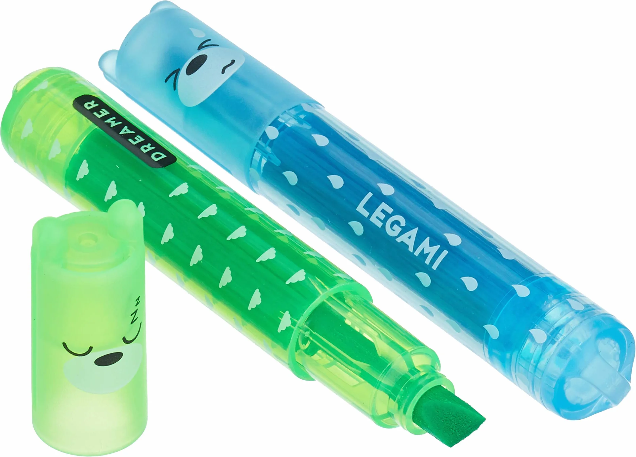 LEGAMI Lot de 6 mini surligneurs Teddy's Mood