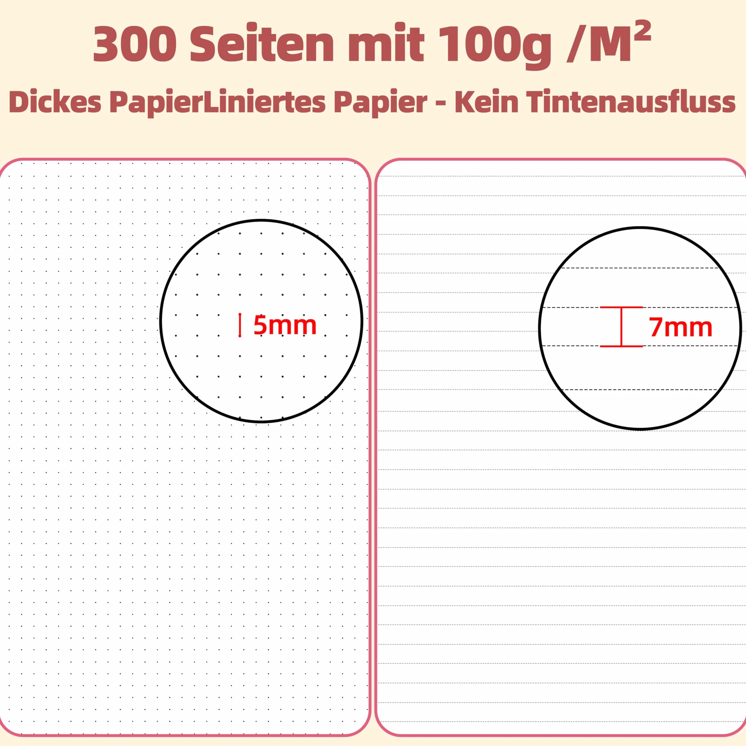 Carnet A5 Ligné 300 Pages Spirale Papier 100g/m² Couverture Rigide PVC 14,5 x 21 cm Vert