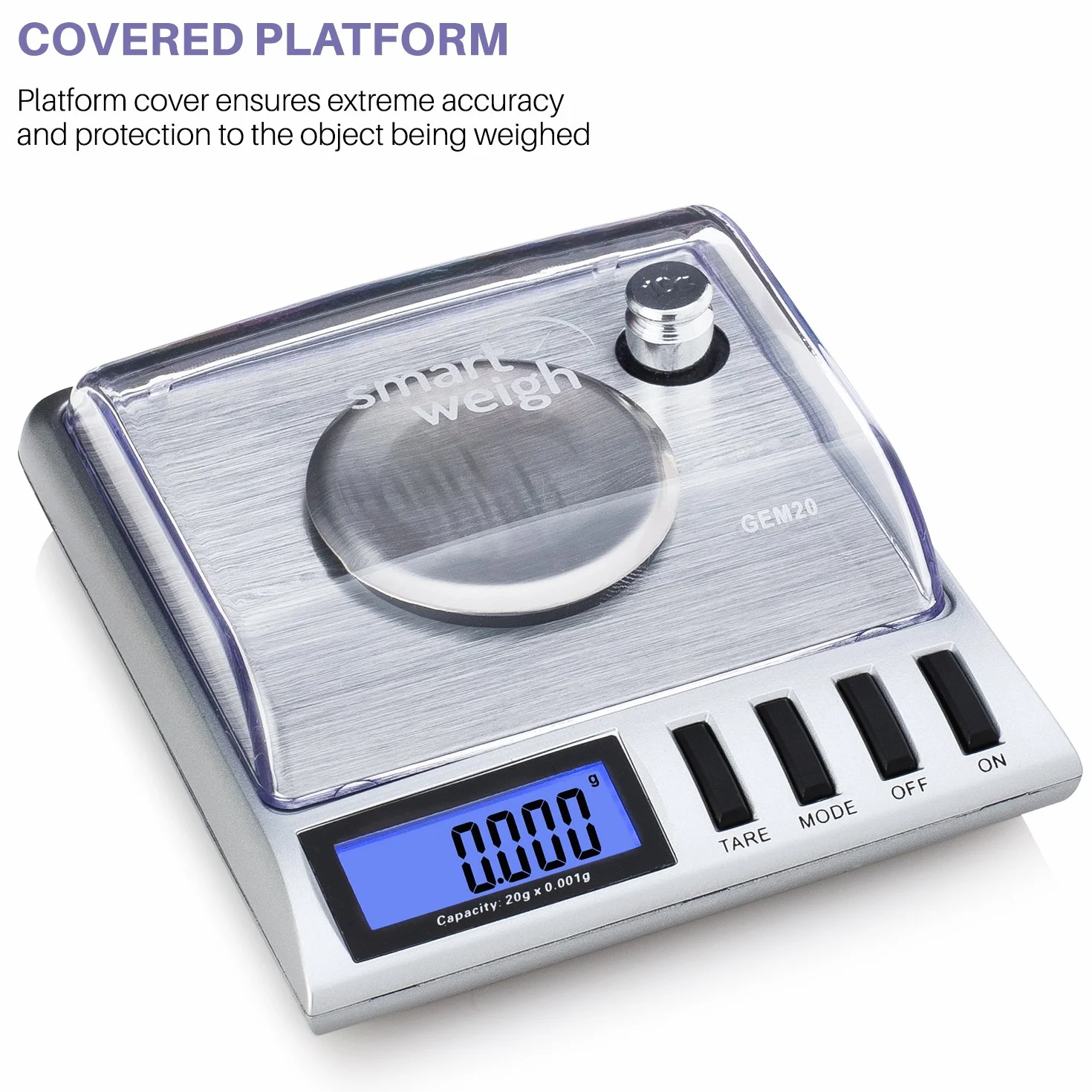 Smart Weigh GEM20 Balance intelligente numérique haute précision 20x0.001g
