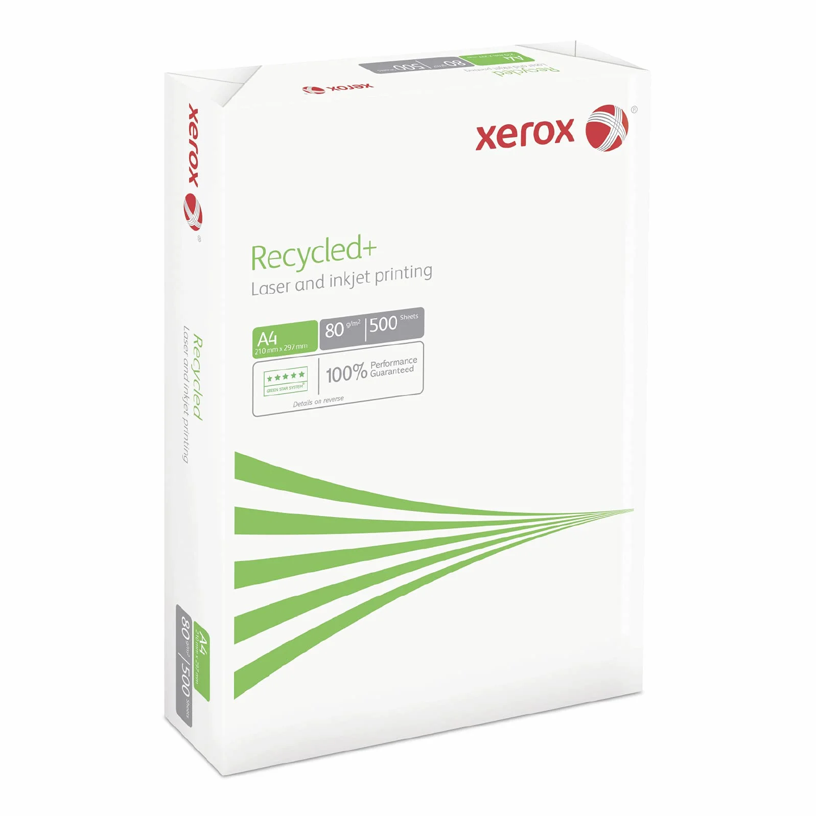 Xerox Recycled+ Papier recyclé A4 80 g/m² Carton de 2500 feuilles