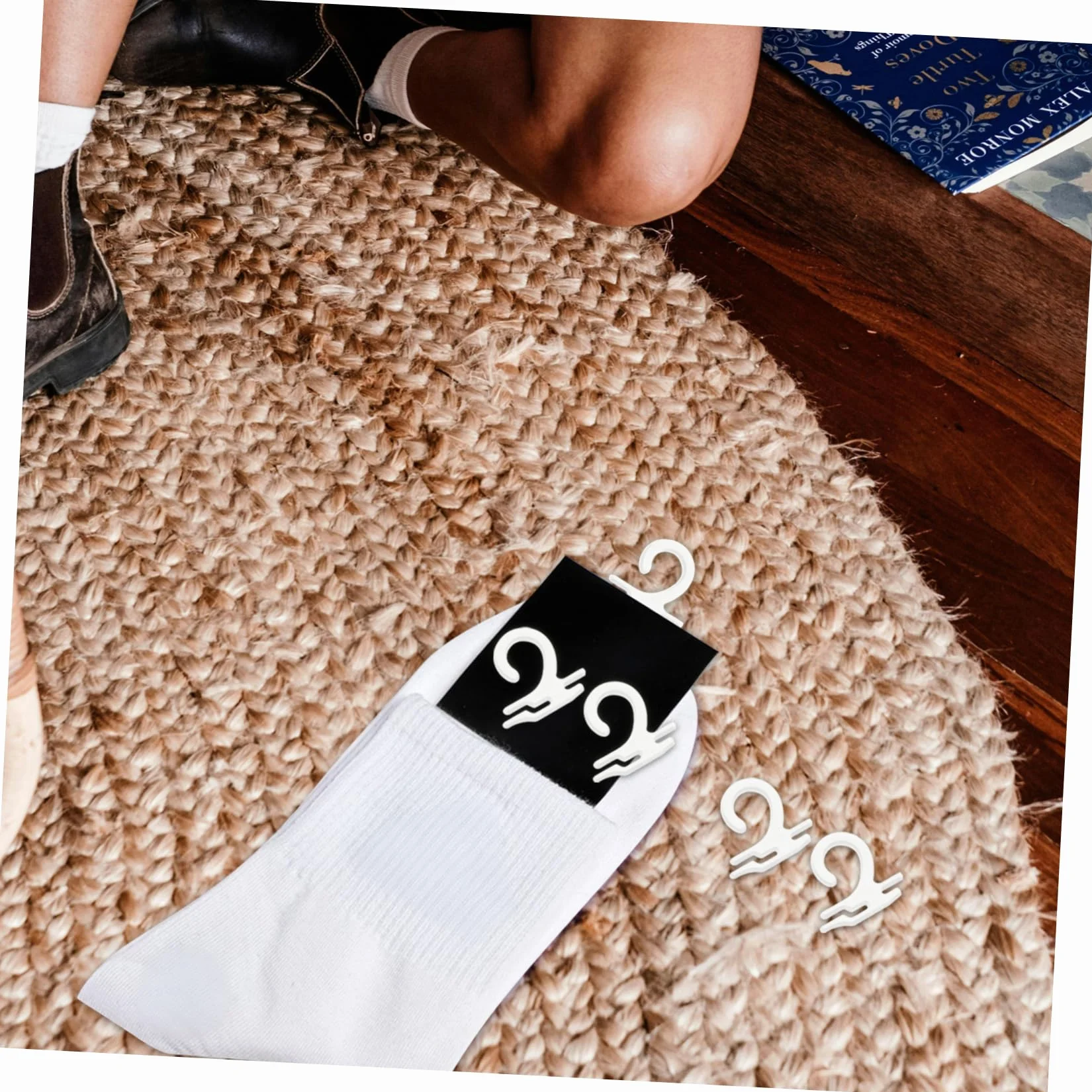 Crochets en Plastique PP pour Chaussettes Lot de 300 VOSAREA