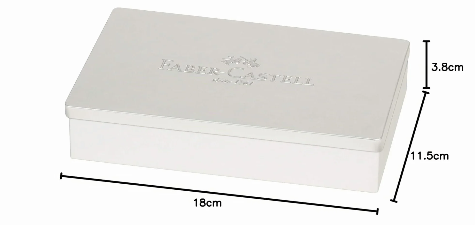 Faber-Castell Trousse en métal vide pour 36 crayons art & graphic