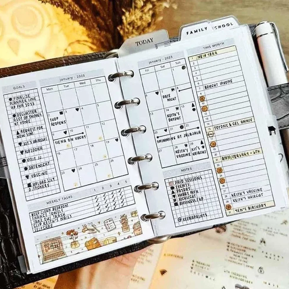 Life Area Trousse à outils de planification simple – 10 planificateurs avec quotidien, suivi des habitudes, objectifs, productivité