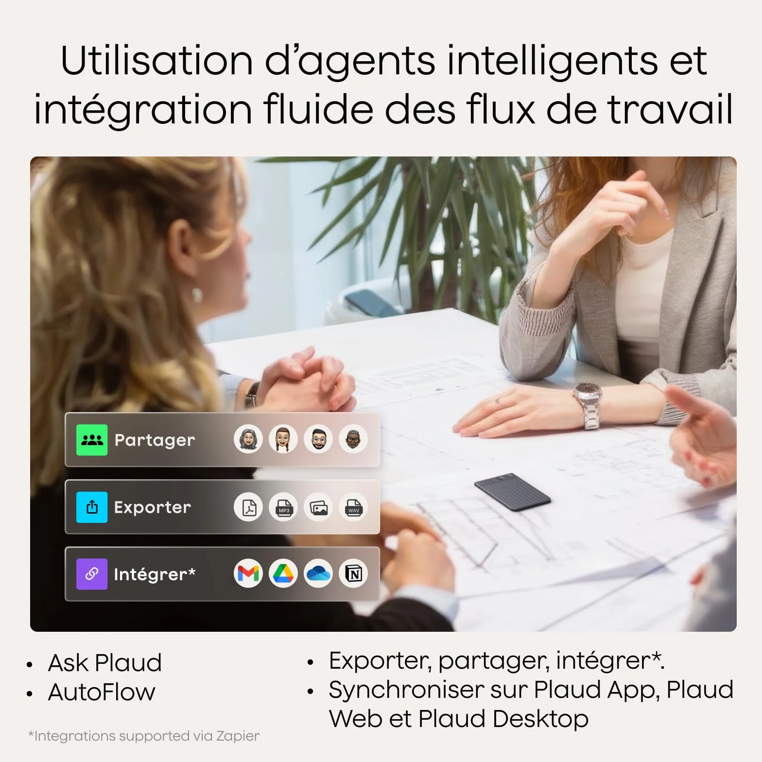 Plaud Note Enregistreur Vocal IA avec Étui Dictaphone Numérique Transcription Résumé 112 Langues Conférences Réunions