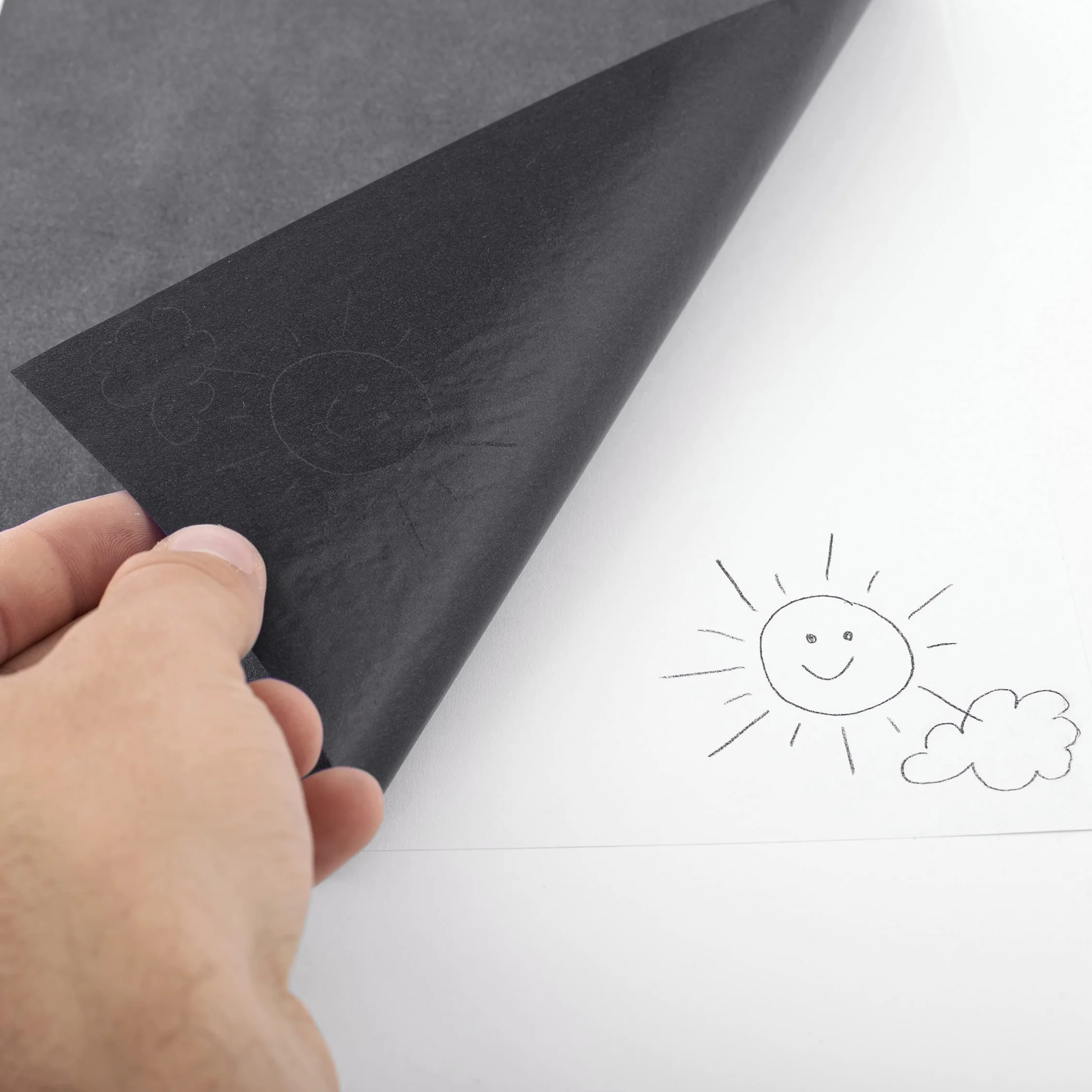 Papier carbone D.RECT A4 - Lot de 25 feuilles - Encre noire
