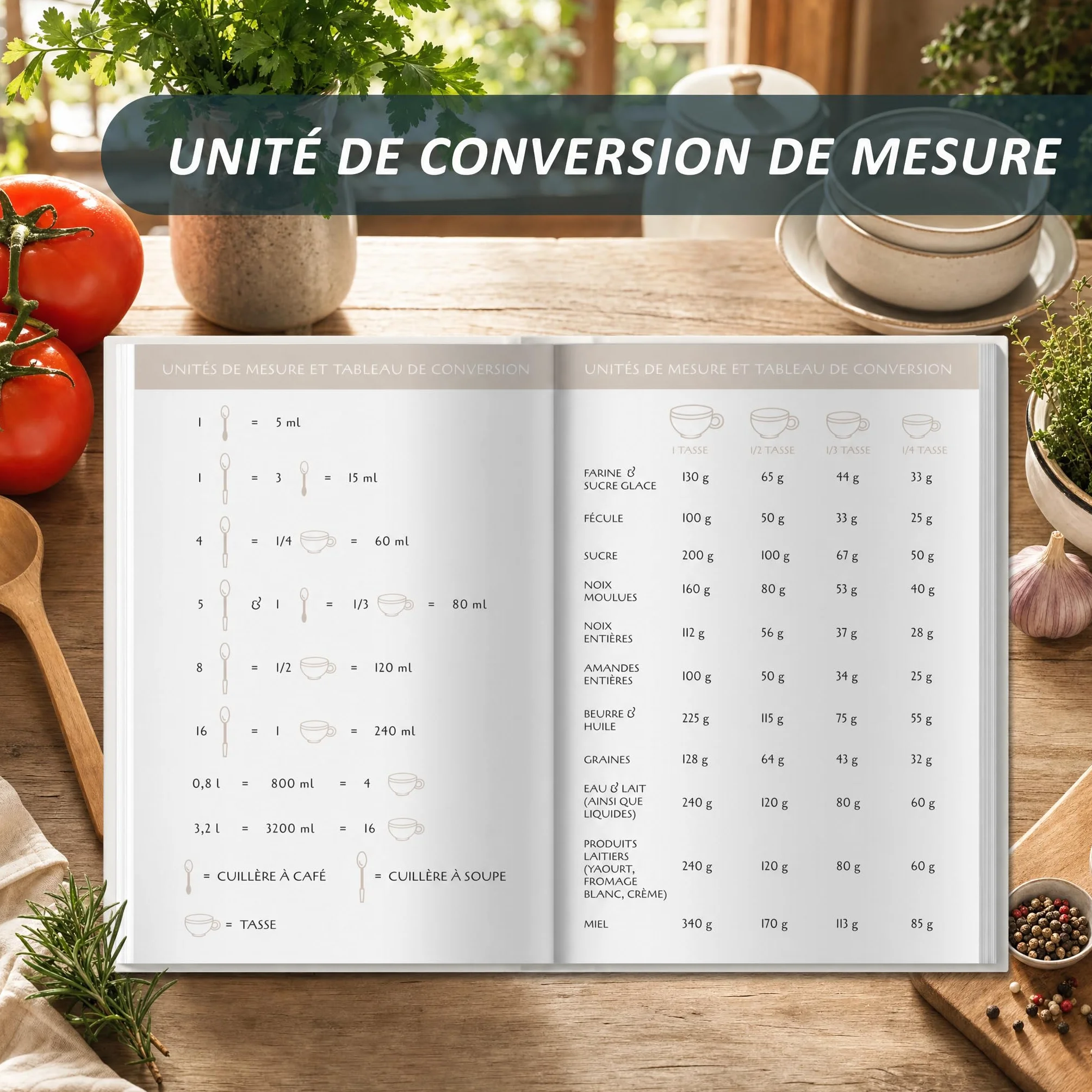Carnet de recette à remplir A5, cahier de recettes vierge 100 recettes, livre de recettes cuisine