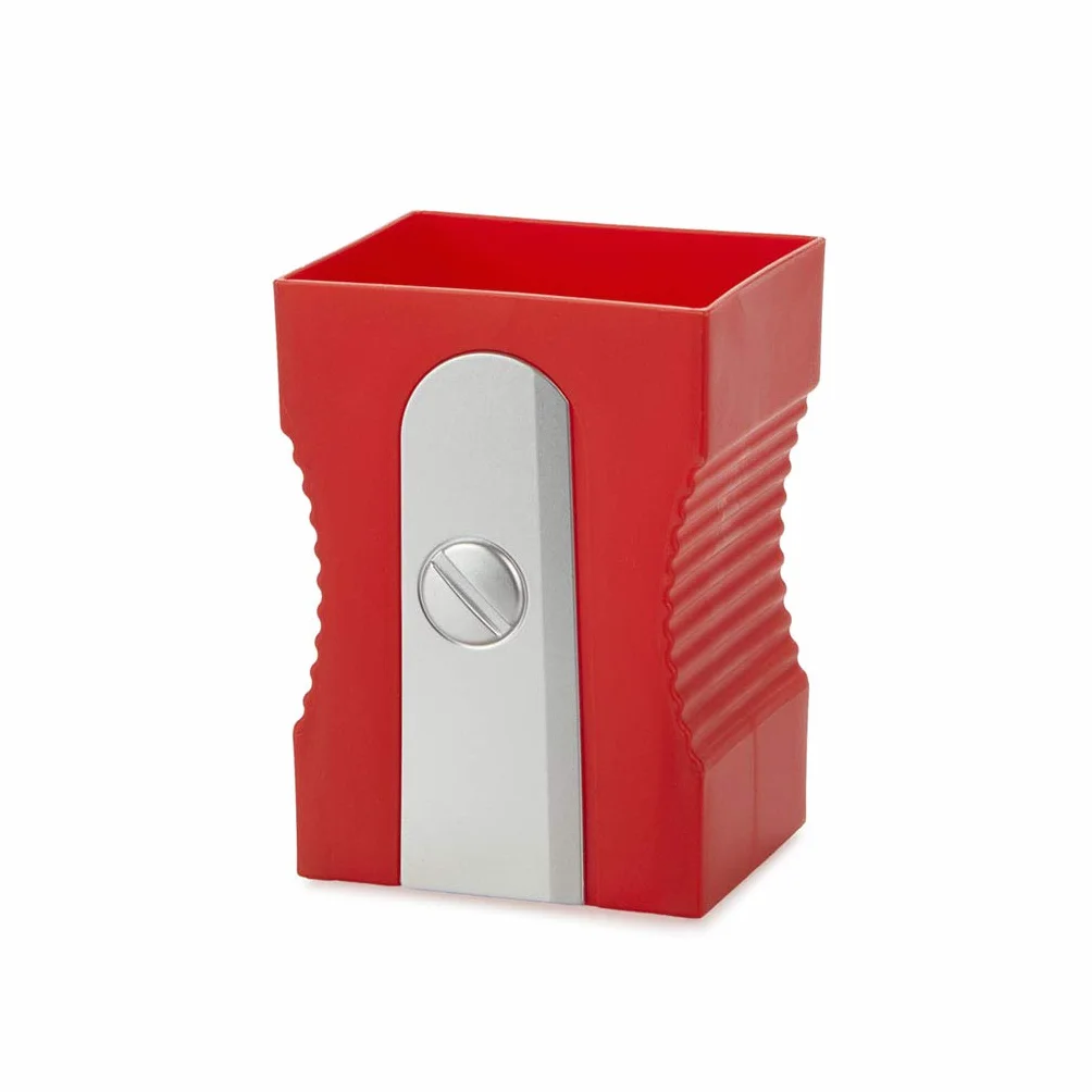 Balvi Pot à Crayons Taille-crayon Rouge Bureau Original