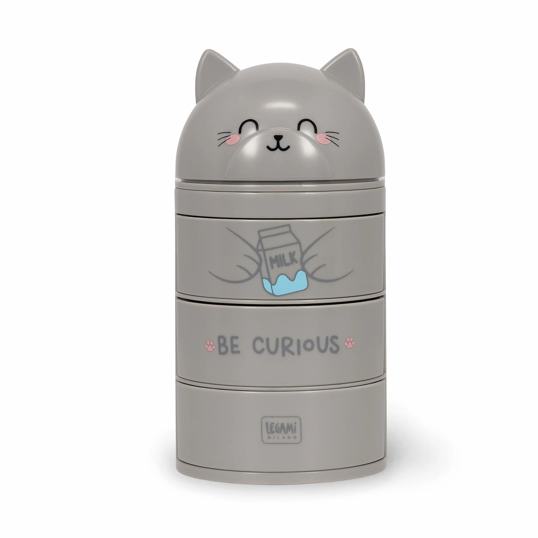 LEGAMI Organiseur de bureau 3 tiroirs ouverture latérale fermeture coulissante Thème Kitty