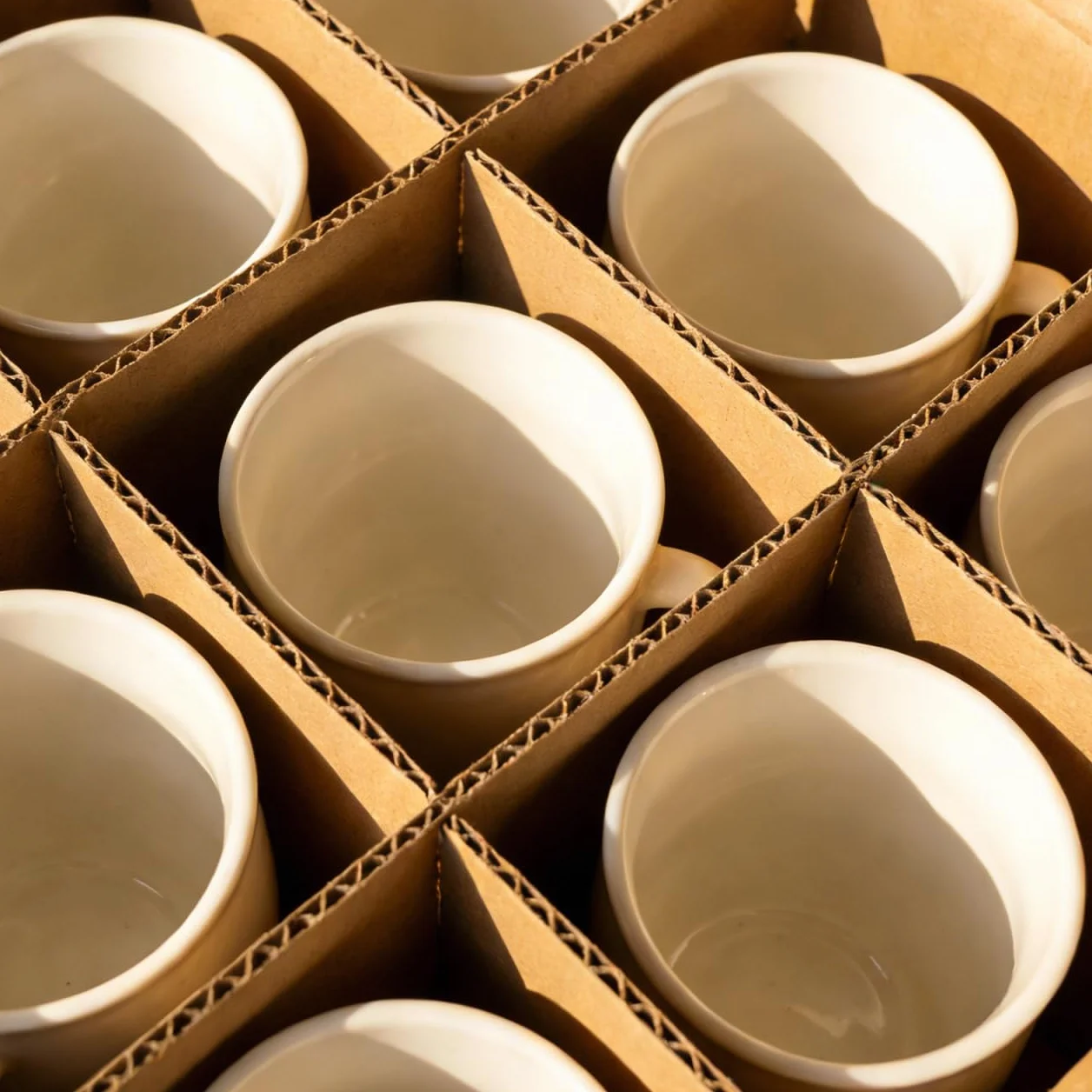 NUOBESTY Lot de 18 cloisons de séparation en verre pour cartons d'expédition, séparateur de cellulose, papier kaki