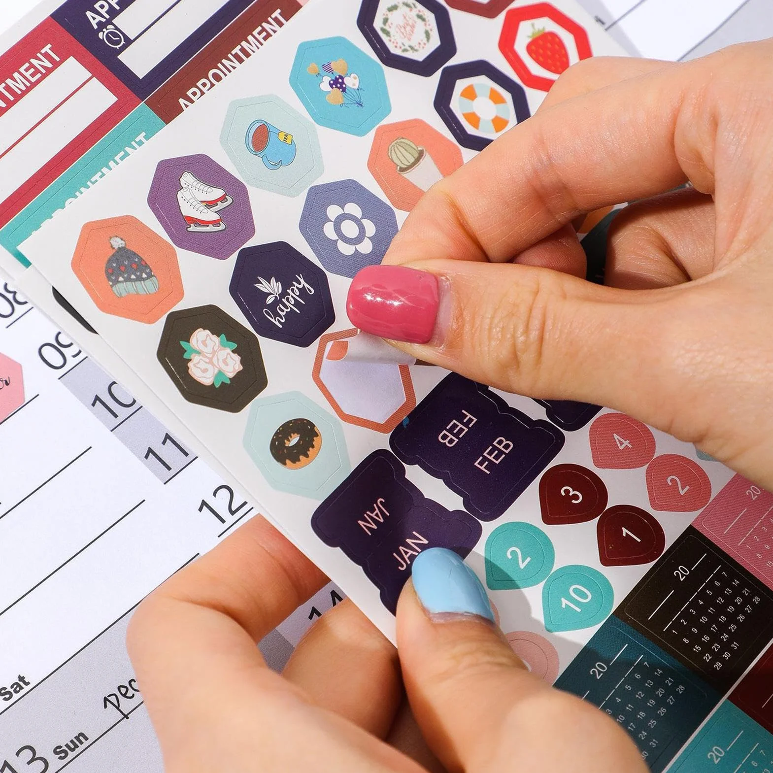 Calendrier Mensuel 2026-2026 Grand Planificateur Papier Vertical Janvier Décembre Bureau Salle Classe