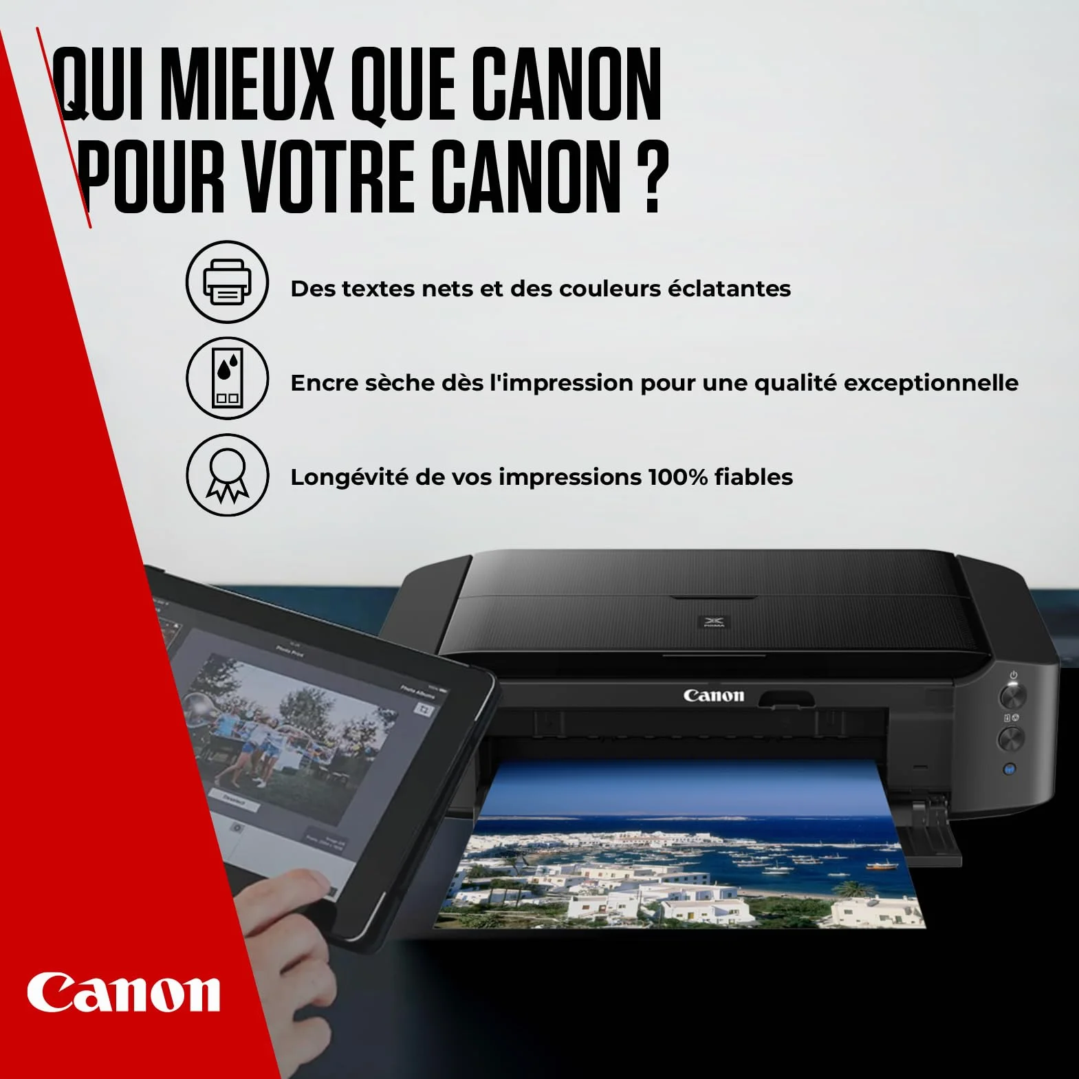 Canon PG-575 CL-576 Lot de 2 Cartouches d'encre Authentiques Noir Couleur avec Papier Photo 4x6