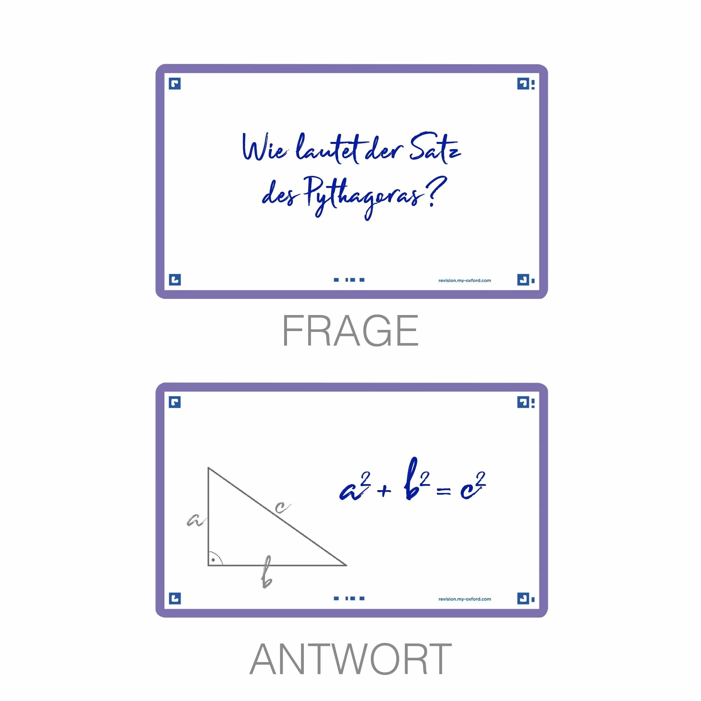 OXFORD Flash 2.0 80 Fiches Bristol Flash Cards 7,5 x 12,5cm Fond Blanc
