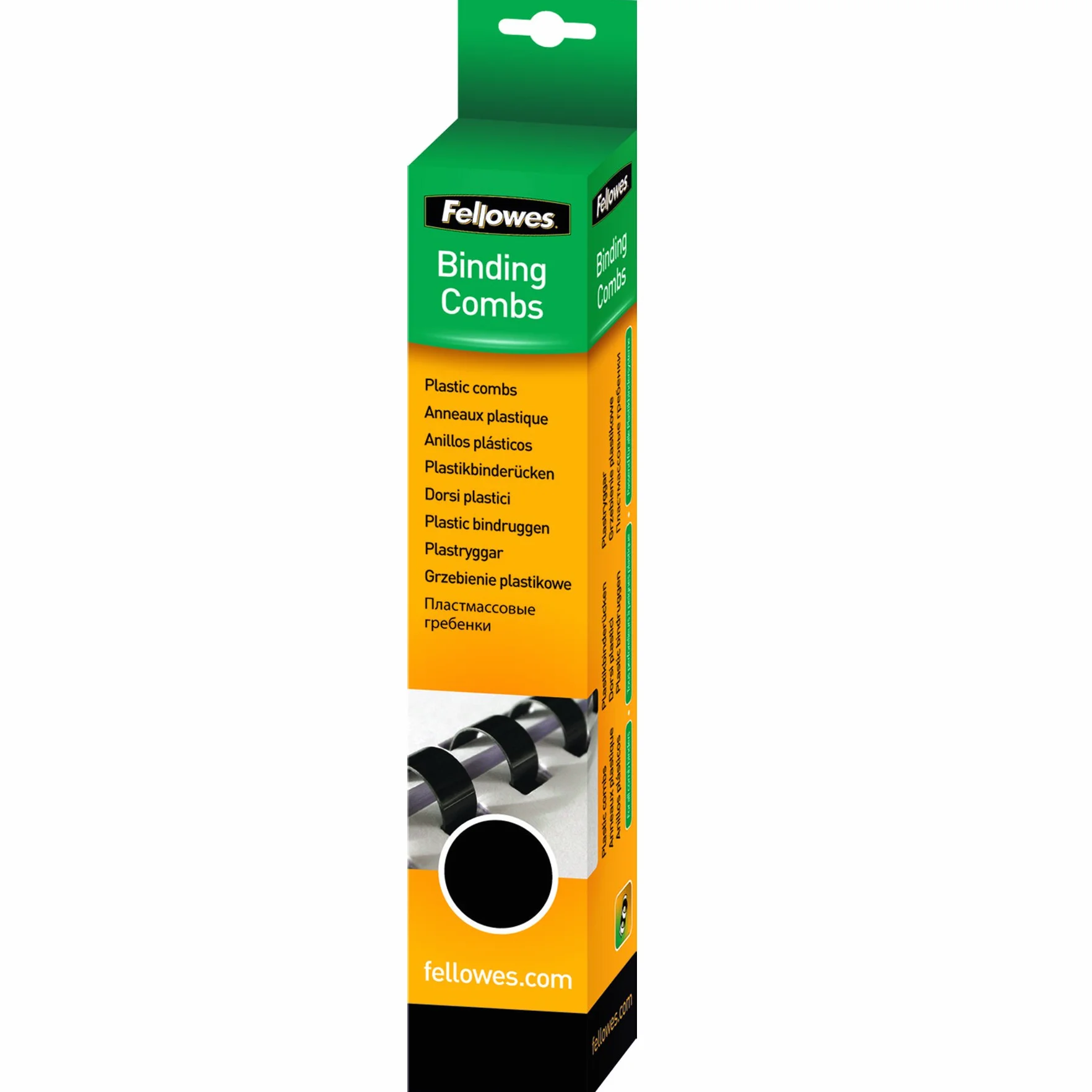 Fellowes Anneaux plastiques 16 mm Noir Pack 25