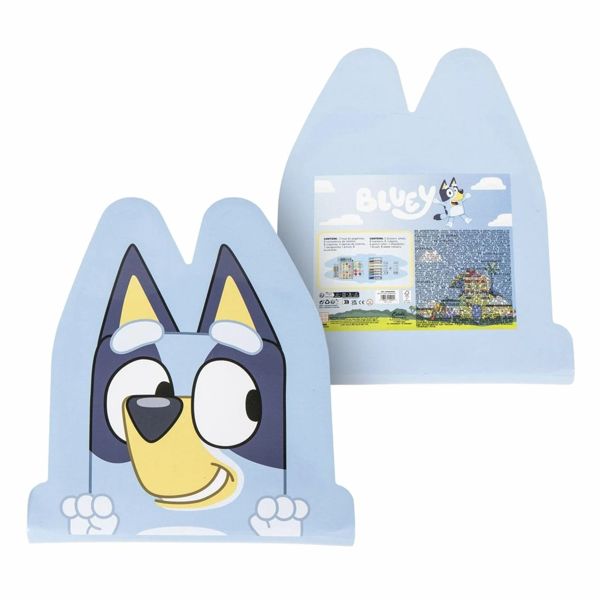 Coffret de papeterie Bluey officiel - Trousse scolaire design original pour rentrée garçons filles