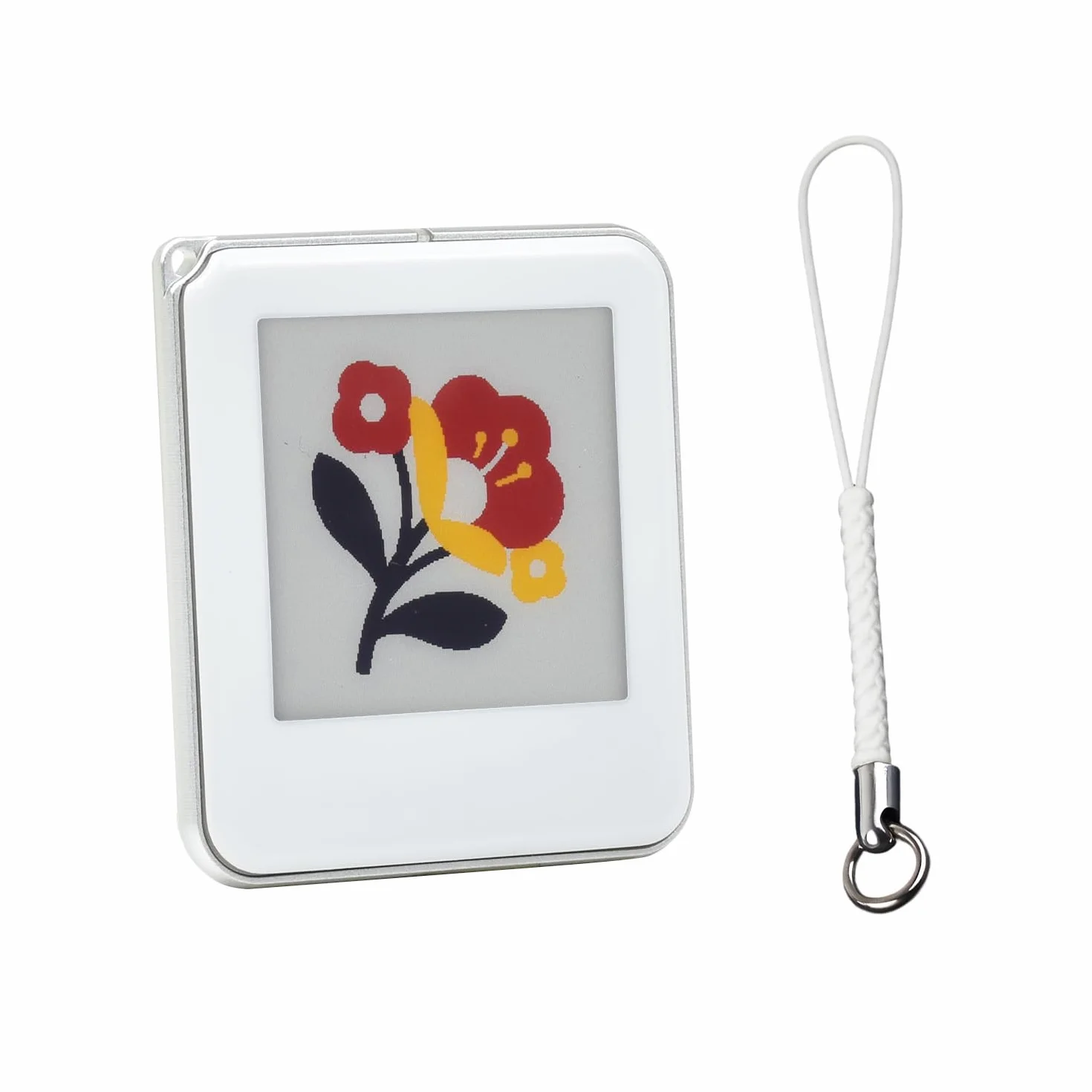 Waveshare 1.54inch Passive NFC-Powered E-Paper Red/Yellow/Black/White 4-Color Display Wireless Powering Data Transfer Silver Metal Border