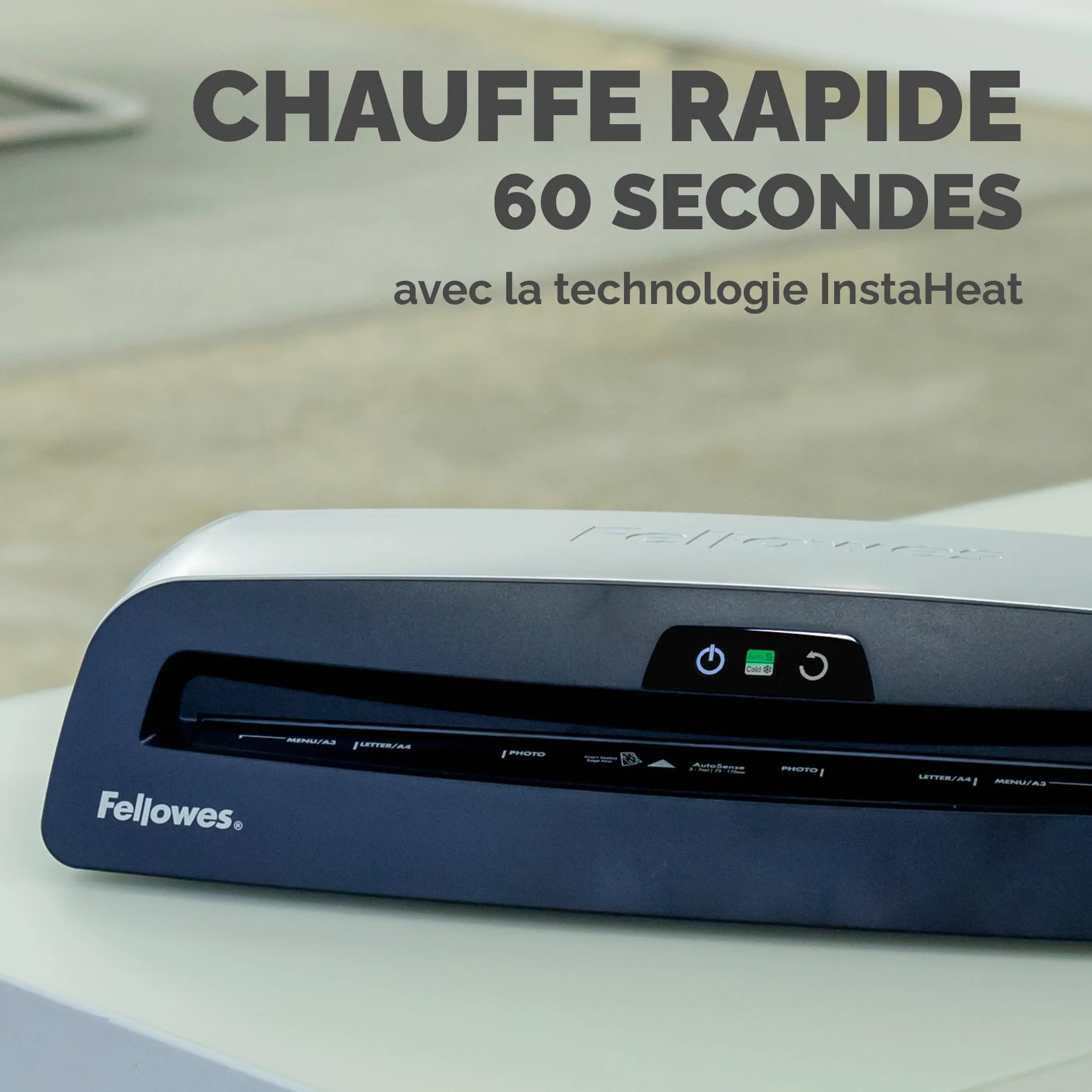 Fellowes Plastifieuse Neptune 3 A3 175 Microns Anti-Bourrage Auto-Sense InstaHeat