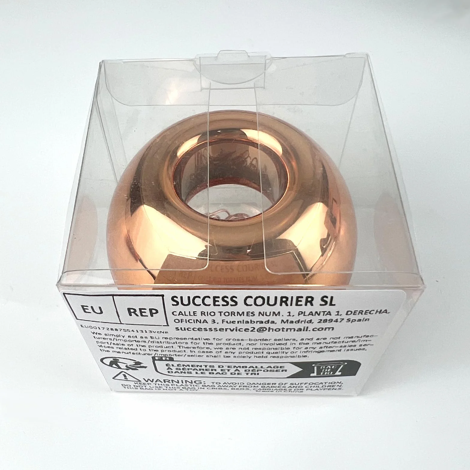 Distributeur de trombones magnétiques or rose 100 trombones pour bureau école maison