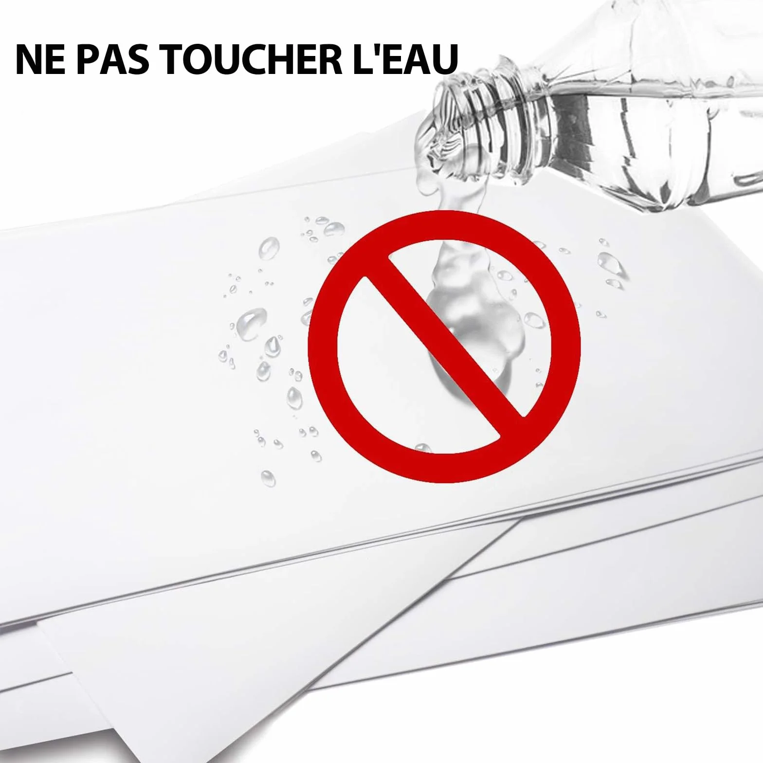 Papier autocollant vinyle transparent imprimable A4 lot de 20 feuilles