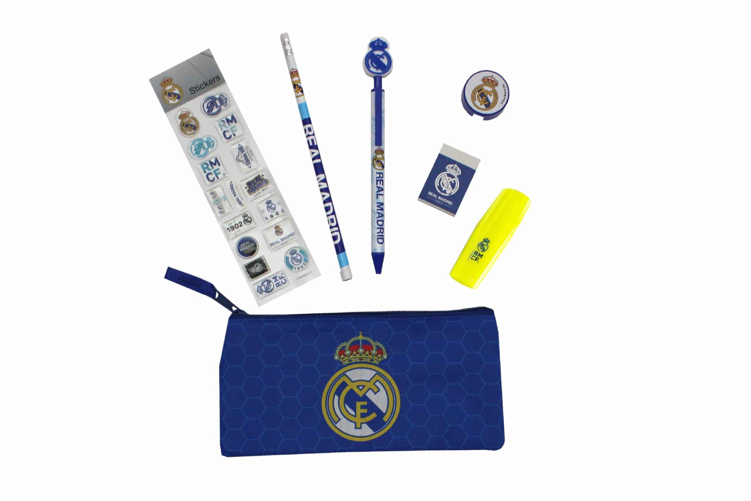 Real Madrid Set de papeterie bleu officiel