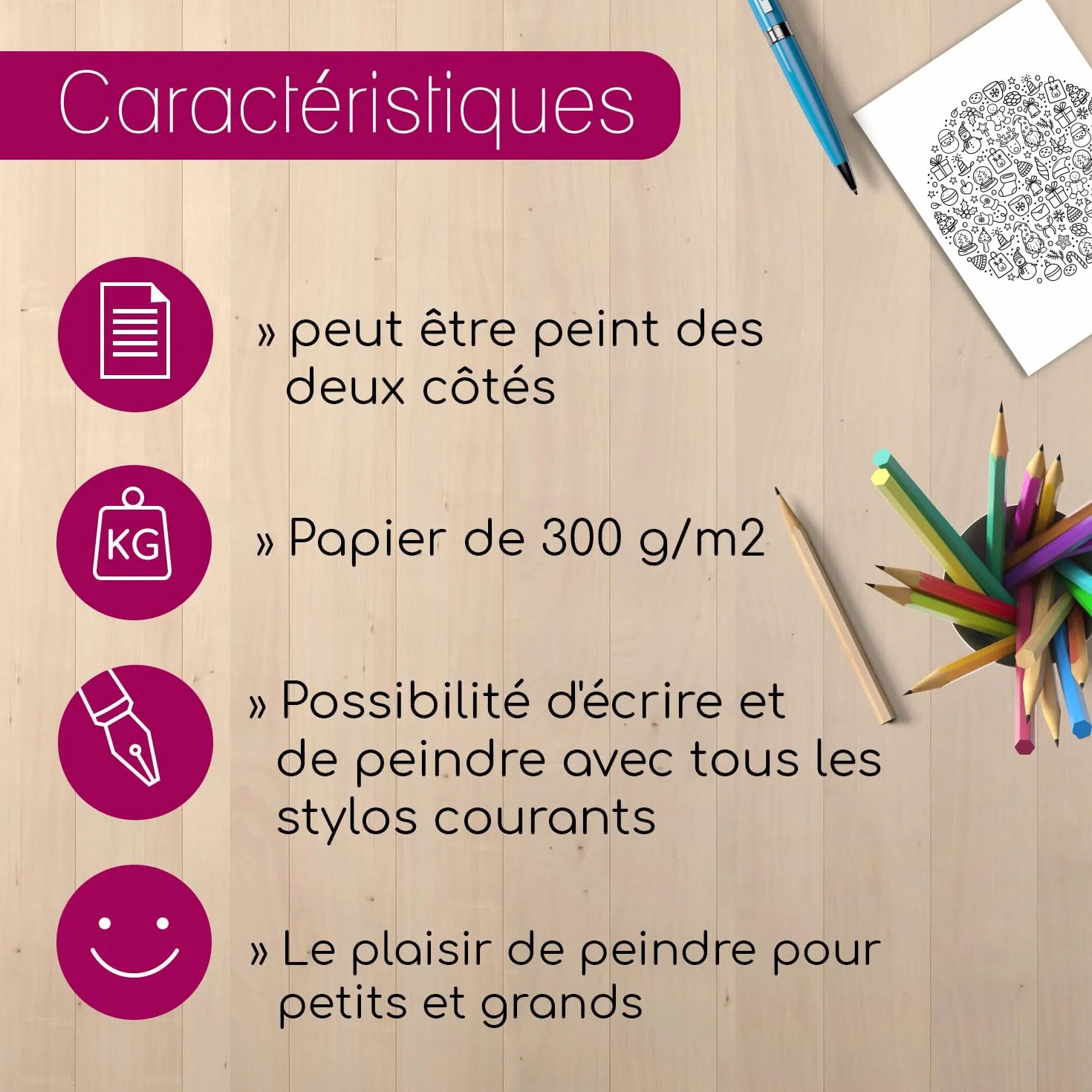 younikat Reisen Cartes postales à colorier 24 pcs DIN A6 Enfants Adultes à personnaliser