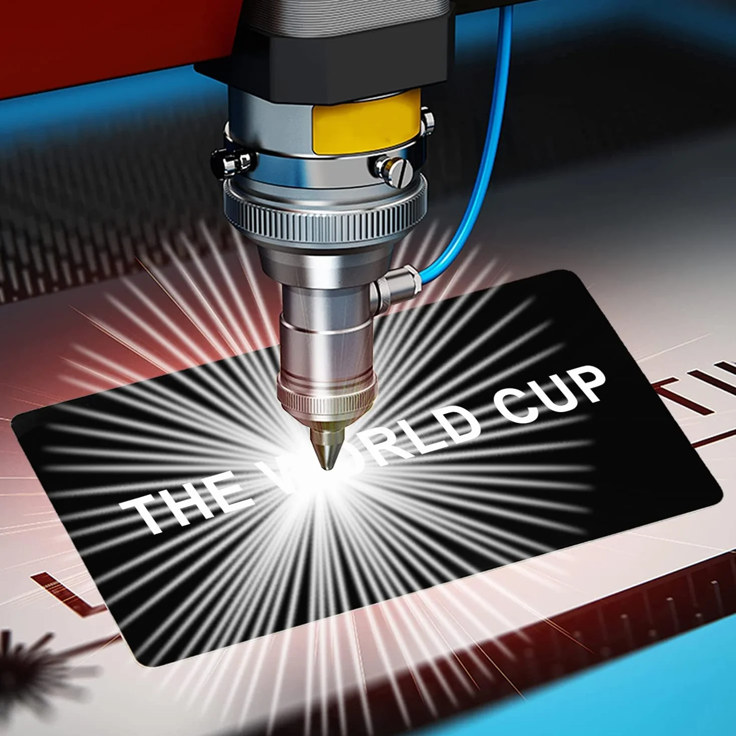 Cartes de visite vierges en métal aluminium 0,2 mm gravées au laser noires pour bureau