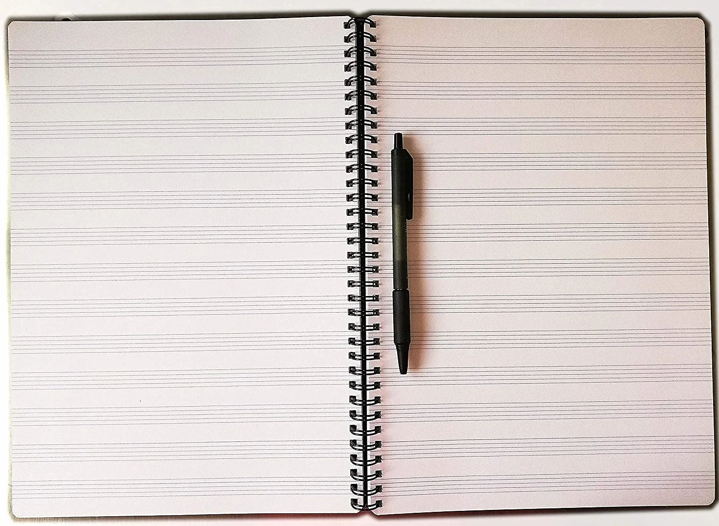Cahier de musique à rayures pentagramme A4 spirale métallique bloc partition 21x30