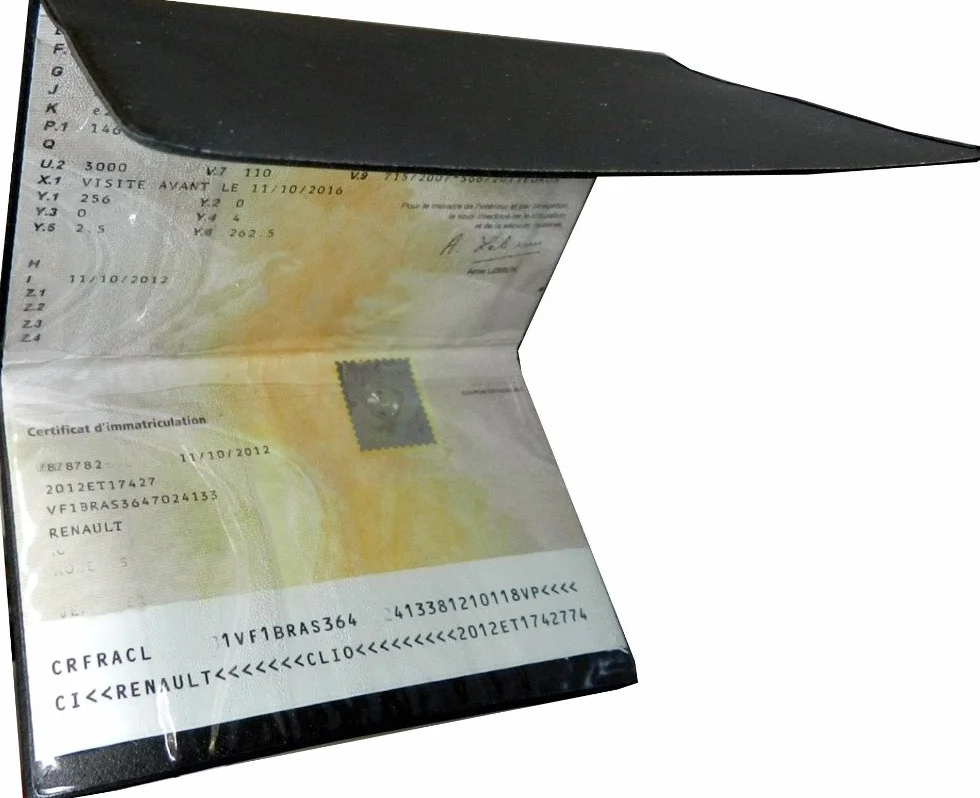 Etui PVC Porte Carte-Grise