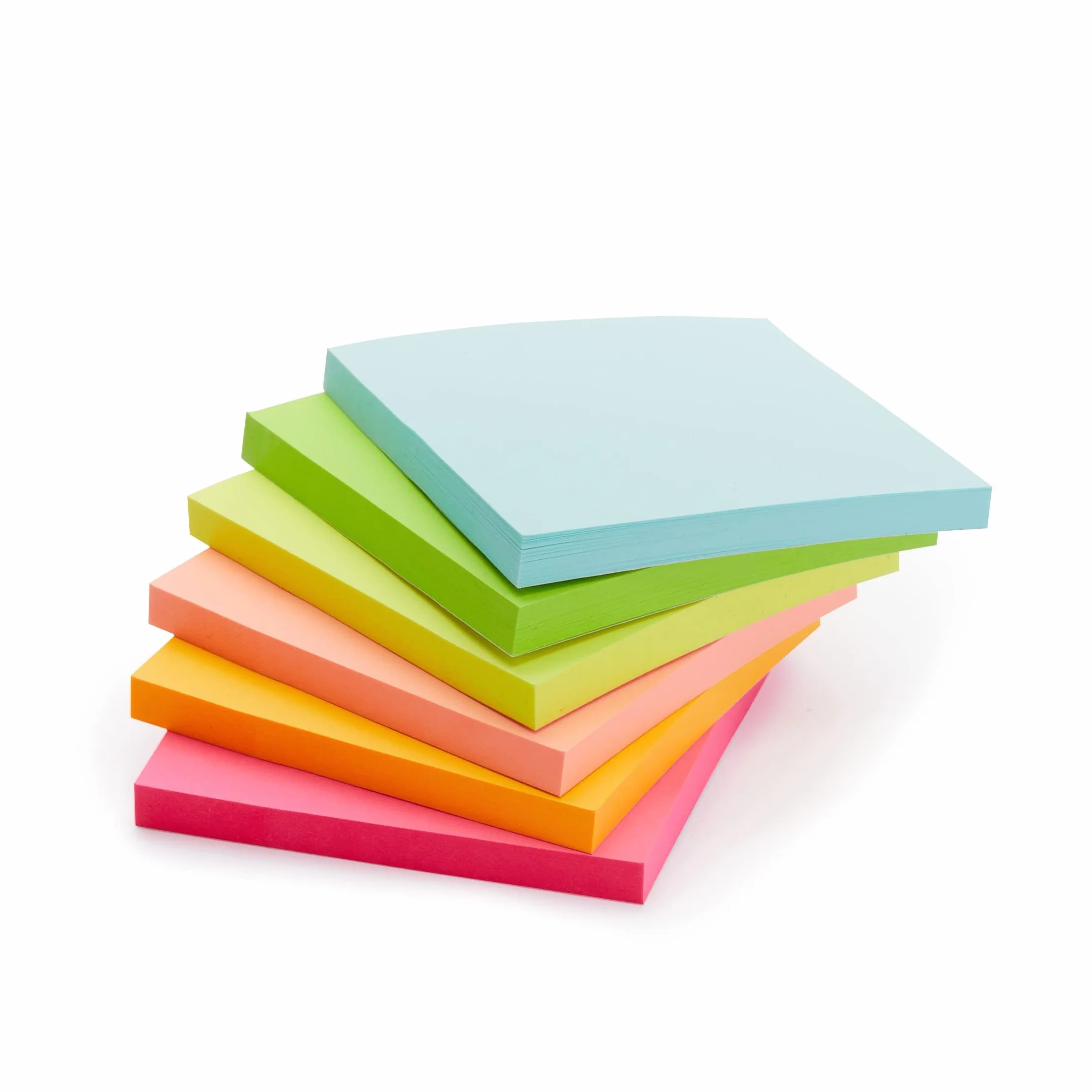Amazon Basics blocs de notes adhésives repositionnables 7,6 x 7,6 cm Lot de 24 couleurs assortiment
