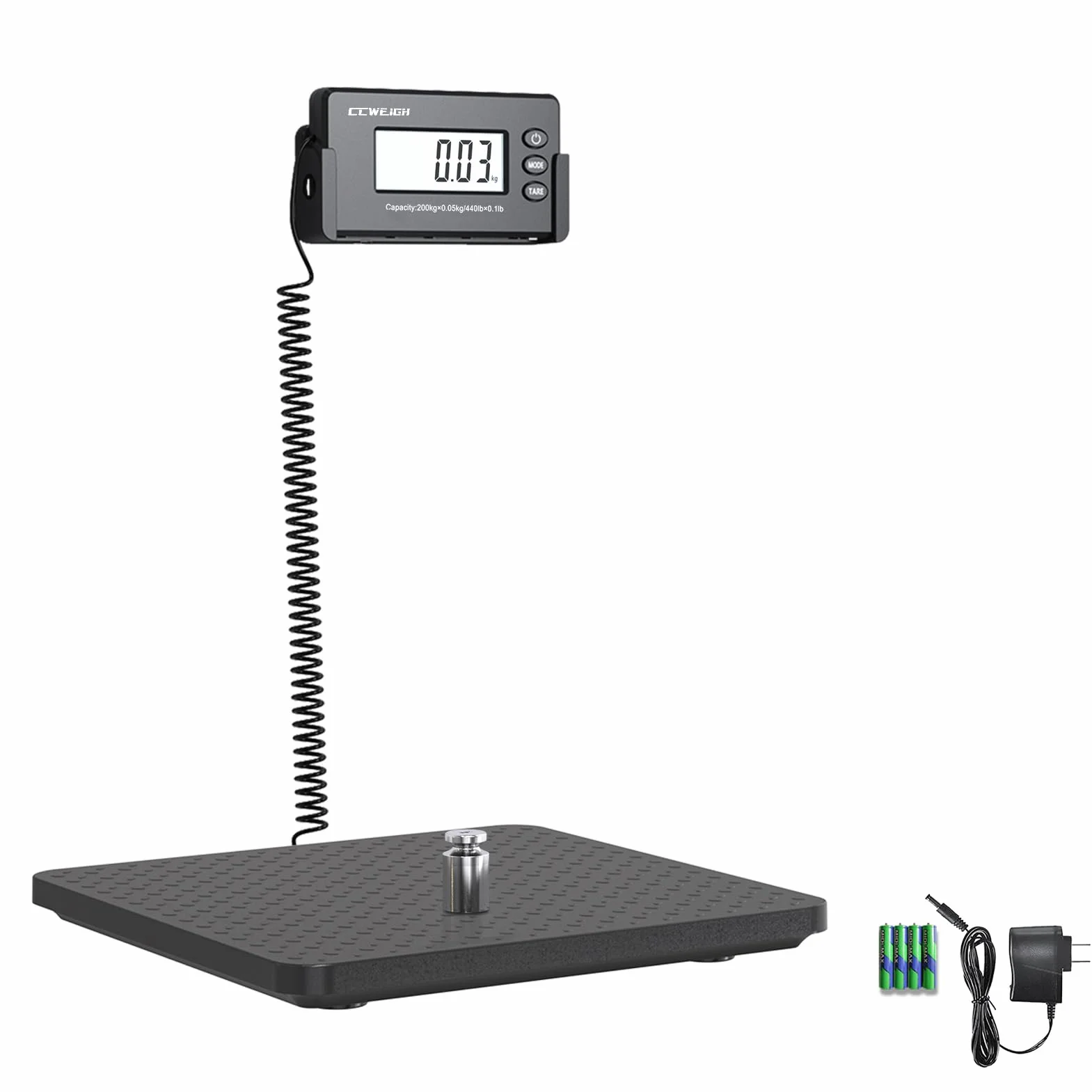 Shipping Scales 440lbs x 1oz Postal Scale ABS Large Platform for Packages Small Business