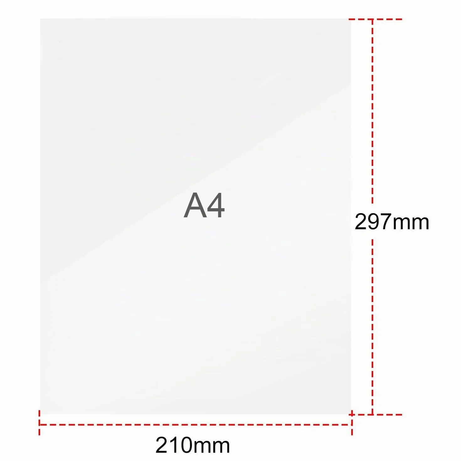 RAYSON Couvertures de Reliure A4 300 microns Demi-Transparent Lot de 50