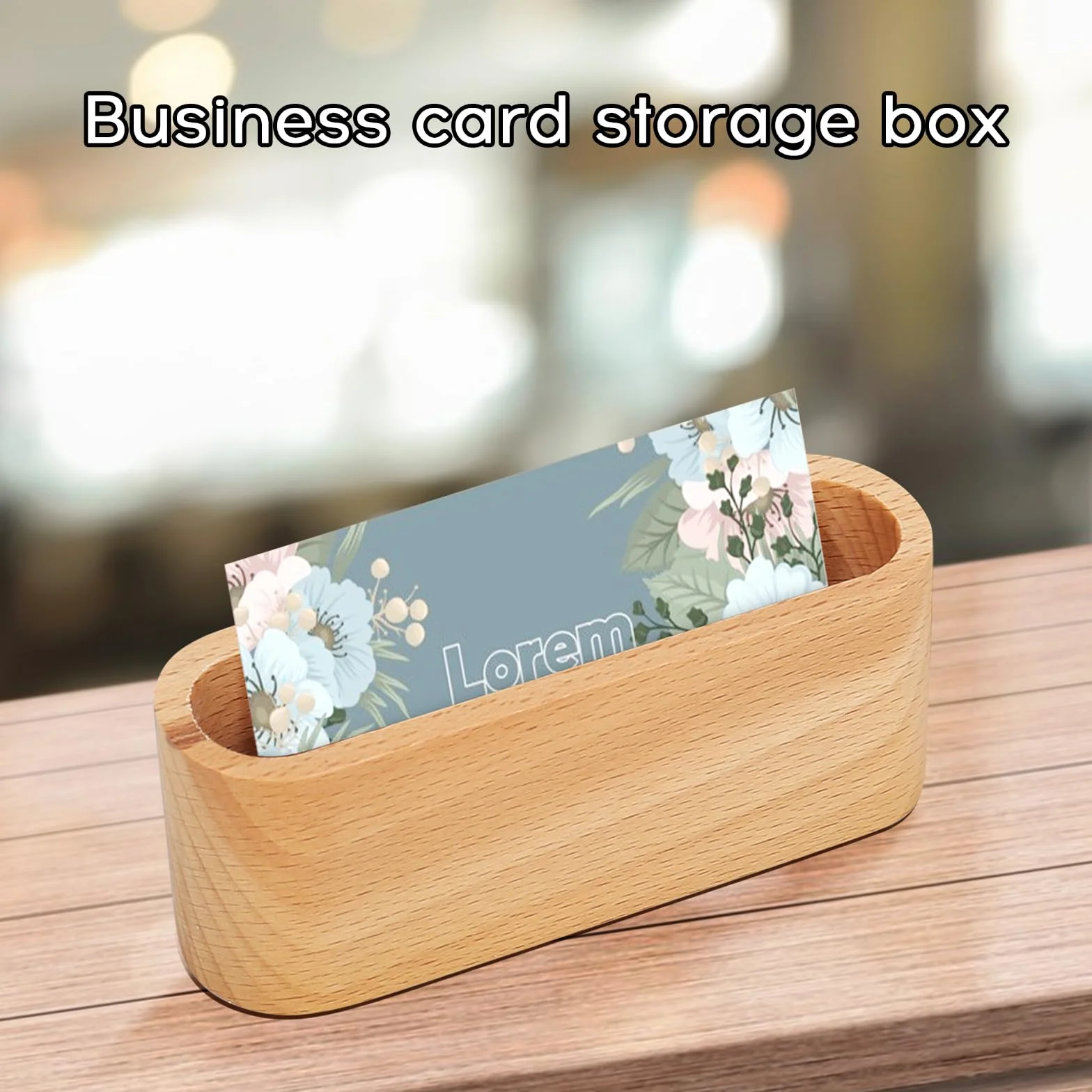 Porte-cartes de visite en bois créatif Lot de 3 - Stable