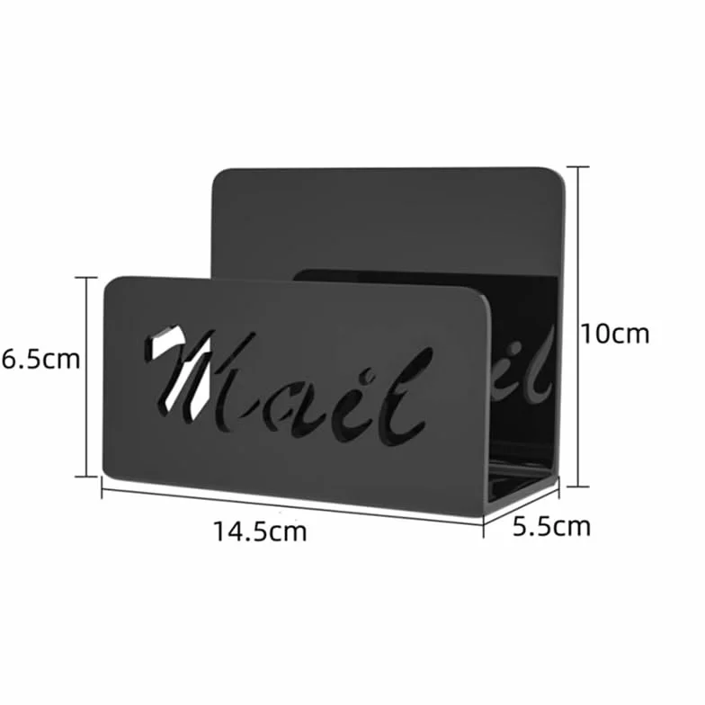 Organisateur de Courrier en Acrylique Trieur de Lettres pour Bureau