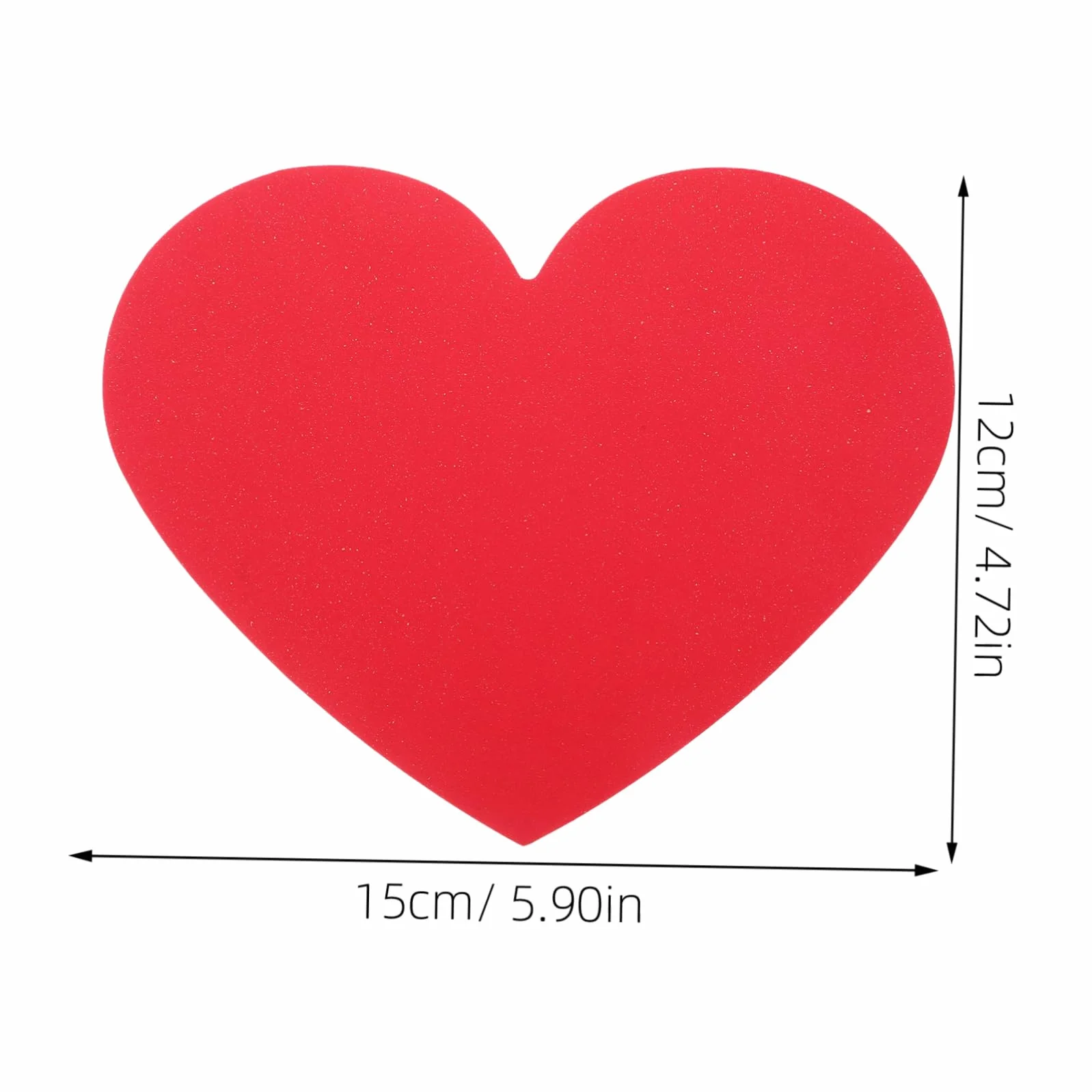 Angoily Lot de 40 Cartes en Forme de Coeur Saint-Valentin Cartes d'amour avec Espace Message Décoration Murale Papier de Vœux Rouge