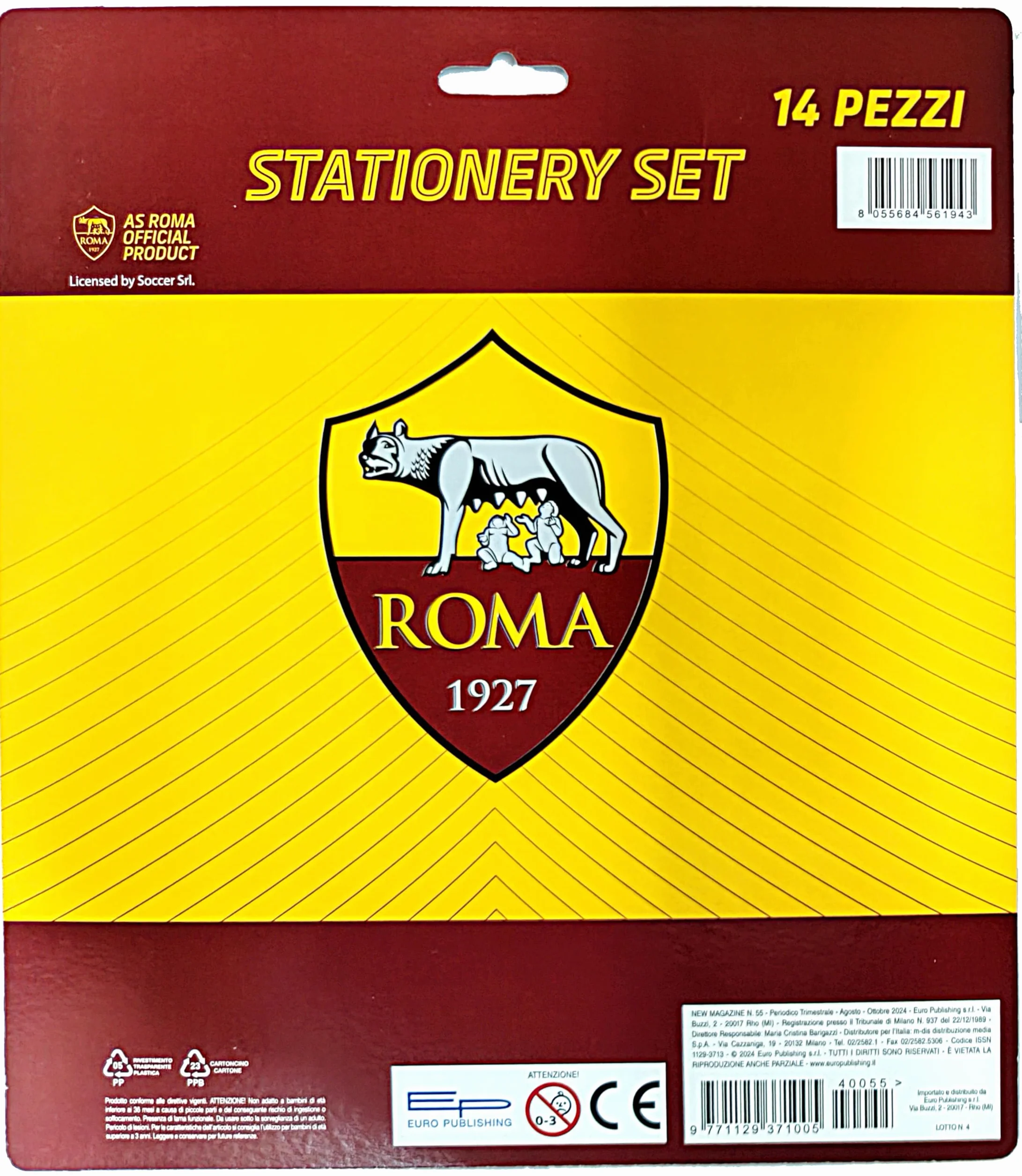 EURO PUBLISHING Roma Set scolaire 14 pièces Langue Italienne