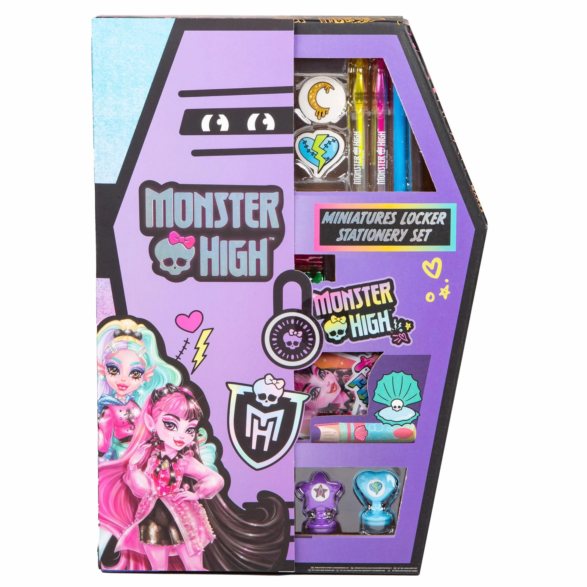ColorBaby Monster High 77515 Coffret d'écriture pour Enfant avec Crayons, Stylos, Tampons et Autocollants