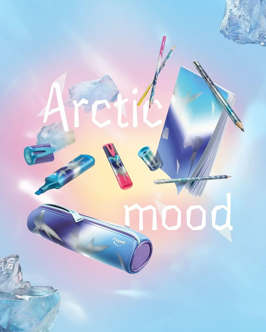 Maped Coffret Compas Open Arctic Vibes Mine Etui Bague