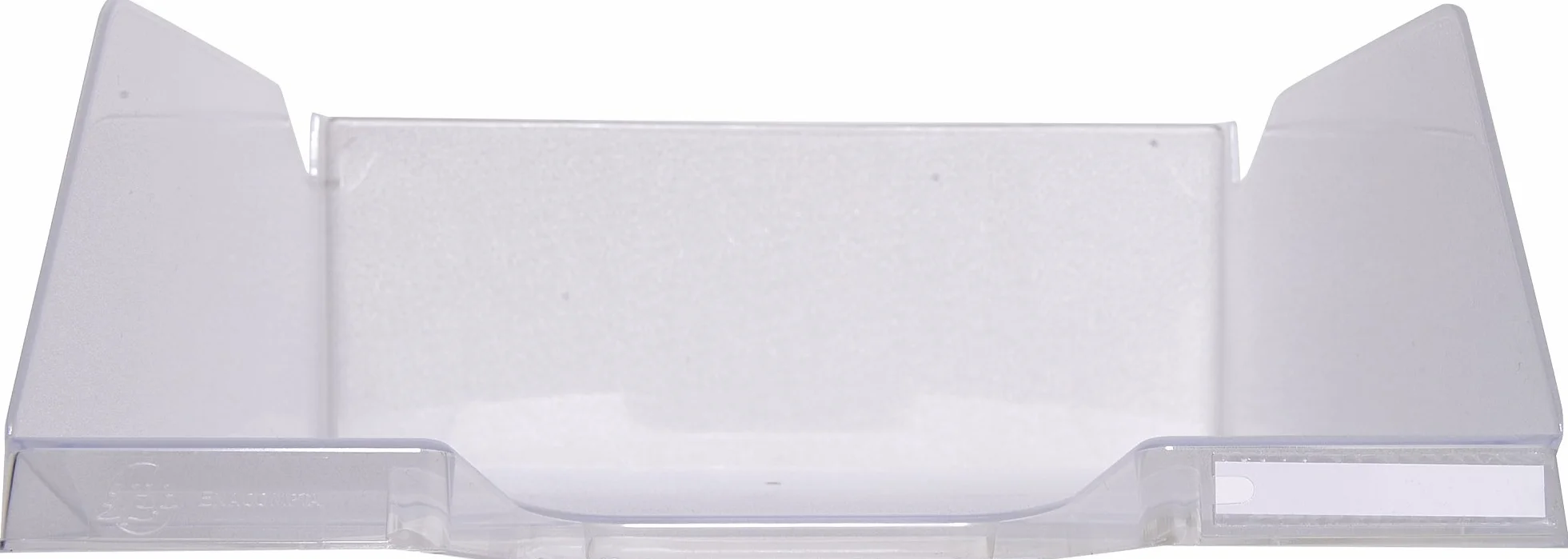 Exacompta corbeille à courrier COMBO MAXI 34,7 x 25,5 x 10,3 cm cristal capacité 750 feuilles