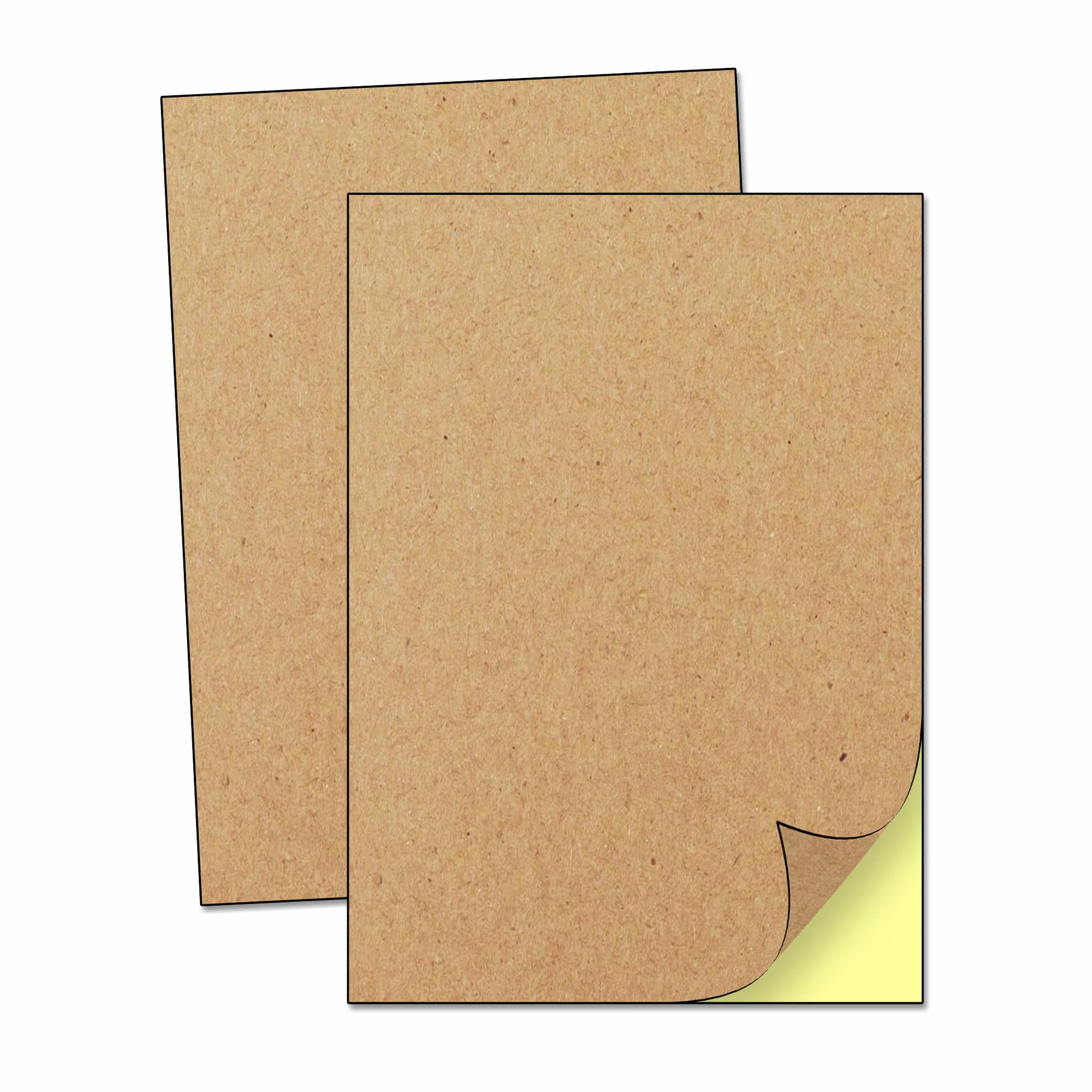 Étiquettes Autocollantes Papier Kraft A4 297 x 210 mm 50 Feuilles