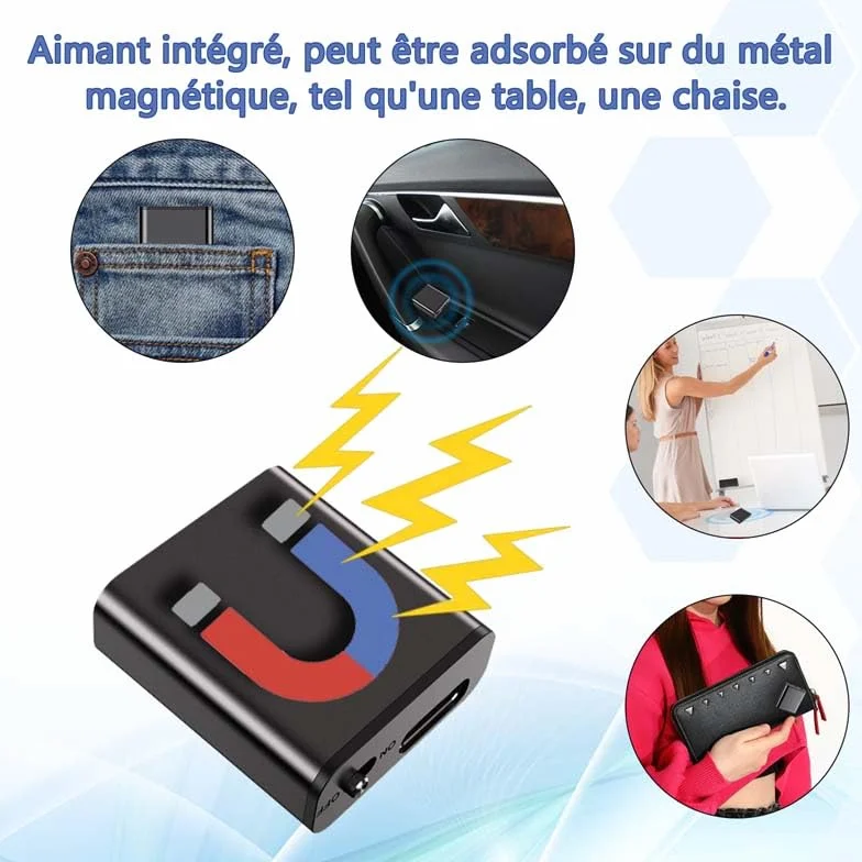 STTWUNAKE Mini dictaphone espion enregistreur vocal numérique 0,95 cm