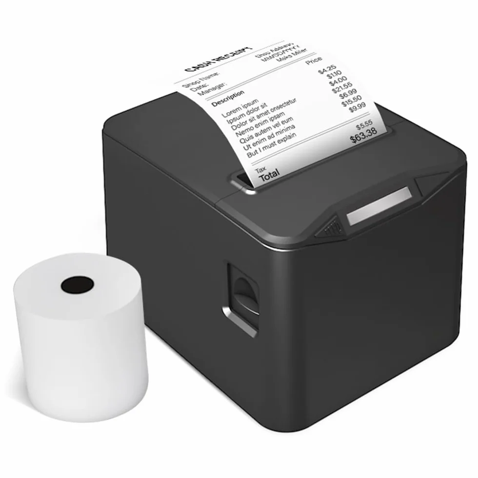 Bisofice Imprimante de reçus 80 mm 220 mm/s USB LAN ESC/POS