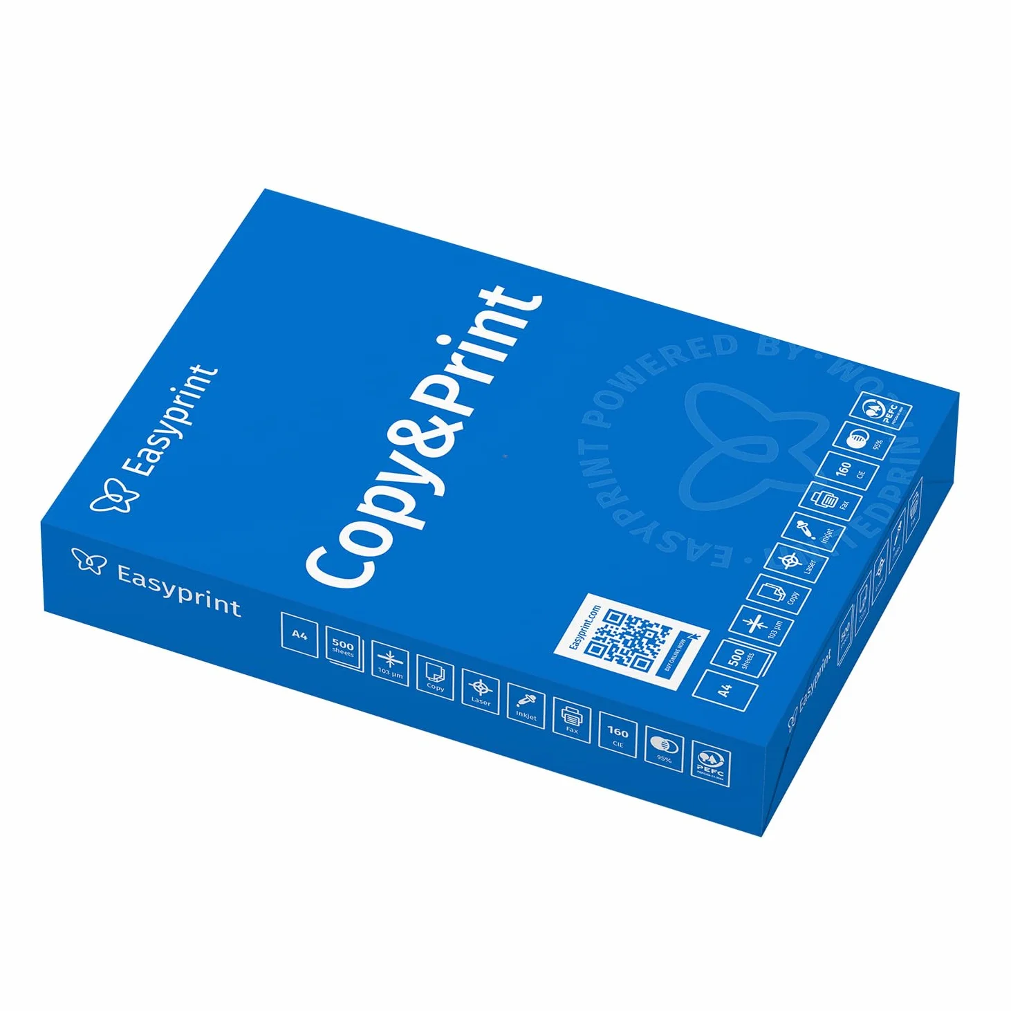Easyprint Papier A4 Premium Blanc 2500 feuilles 5 x 500 CIE 160 PEFC
