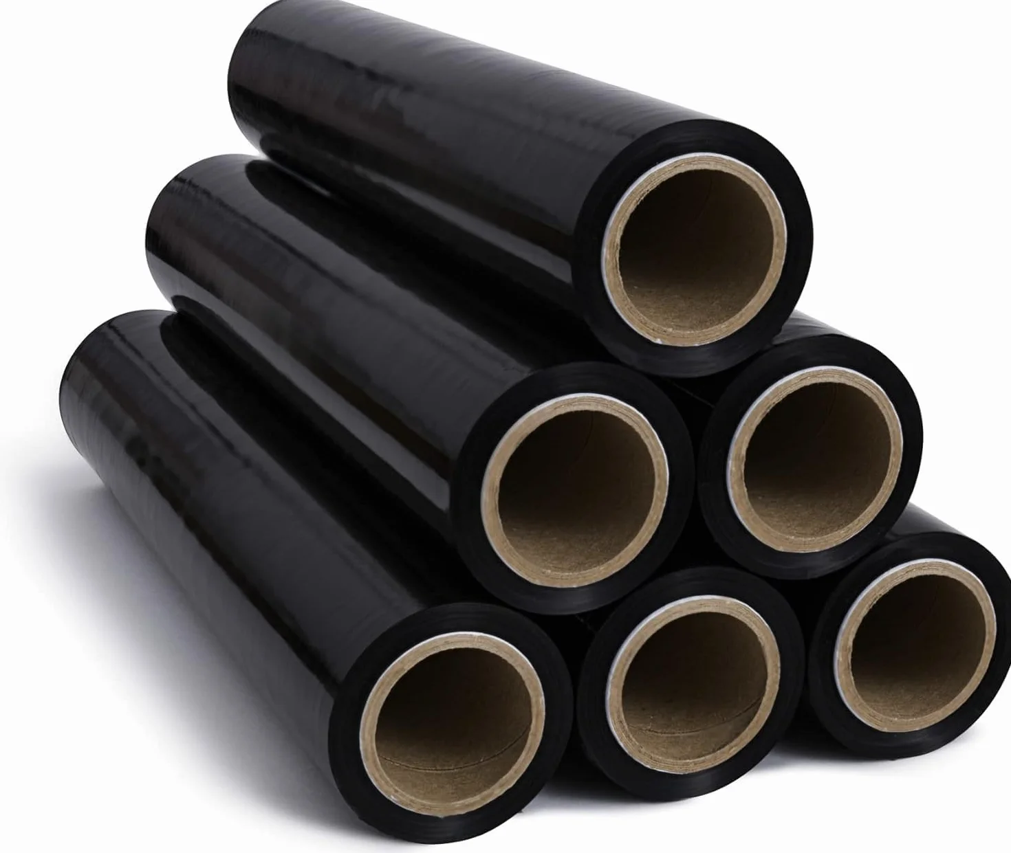 RAGO Film étirable noir 130 m 7,5 × 7,5 × 40 cm pour déménagement et protection colis