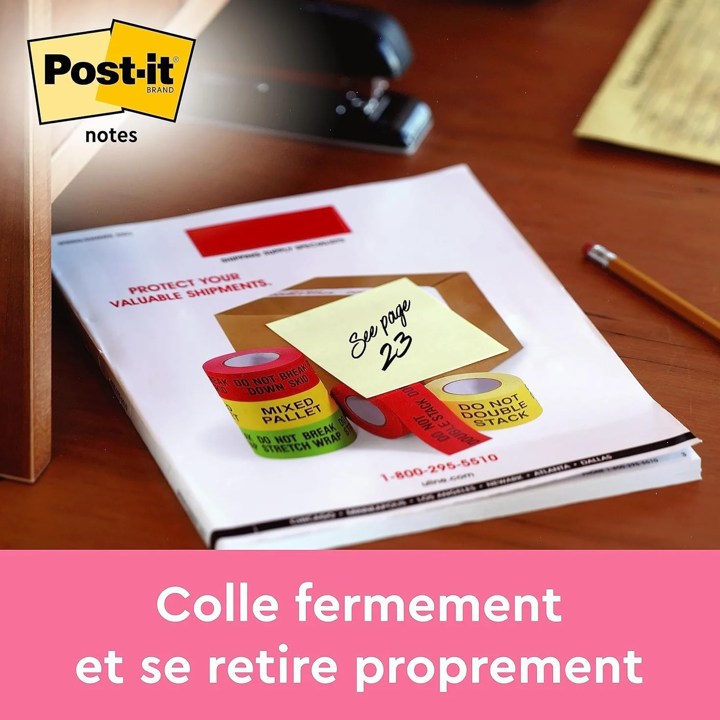 Post-it Notes Autocollantes Jaune Canari 450 Feuilles 76 mm x 76 mm
