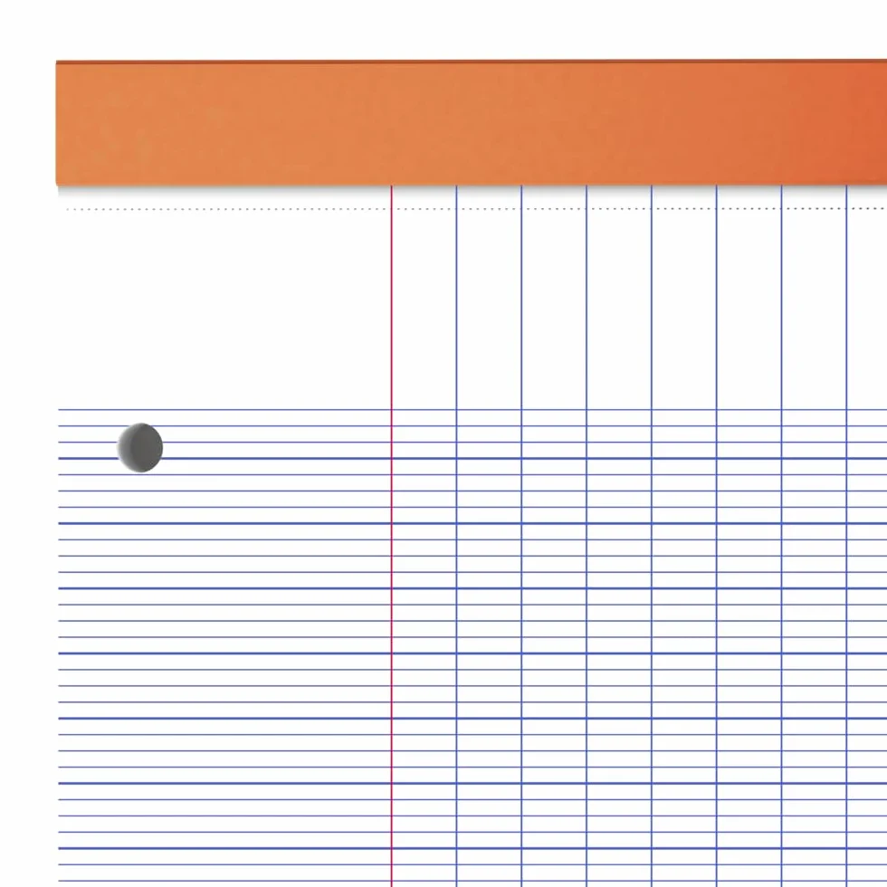 OXFORD Blocs-Notes Perforés A4+ Grands carreaux Seyès 80 Feuilles Orange