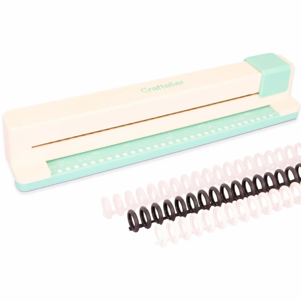 Relieuse manuelle 30 trous Perforatrice 6 anneaux blanche et noire A4 A5 A6 A7