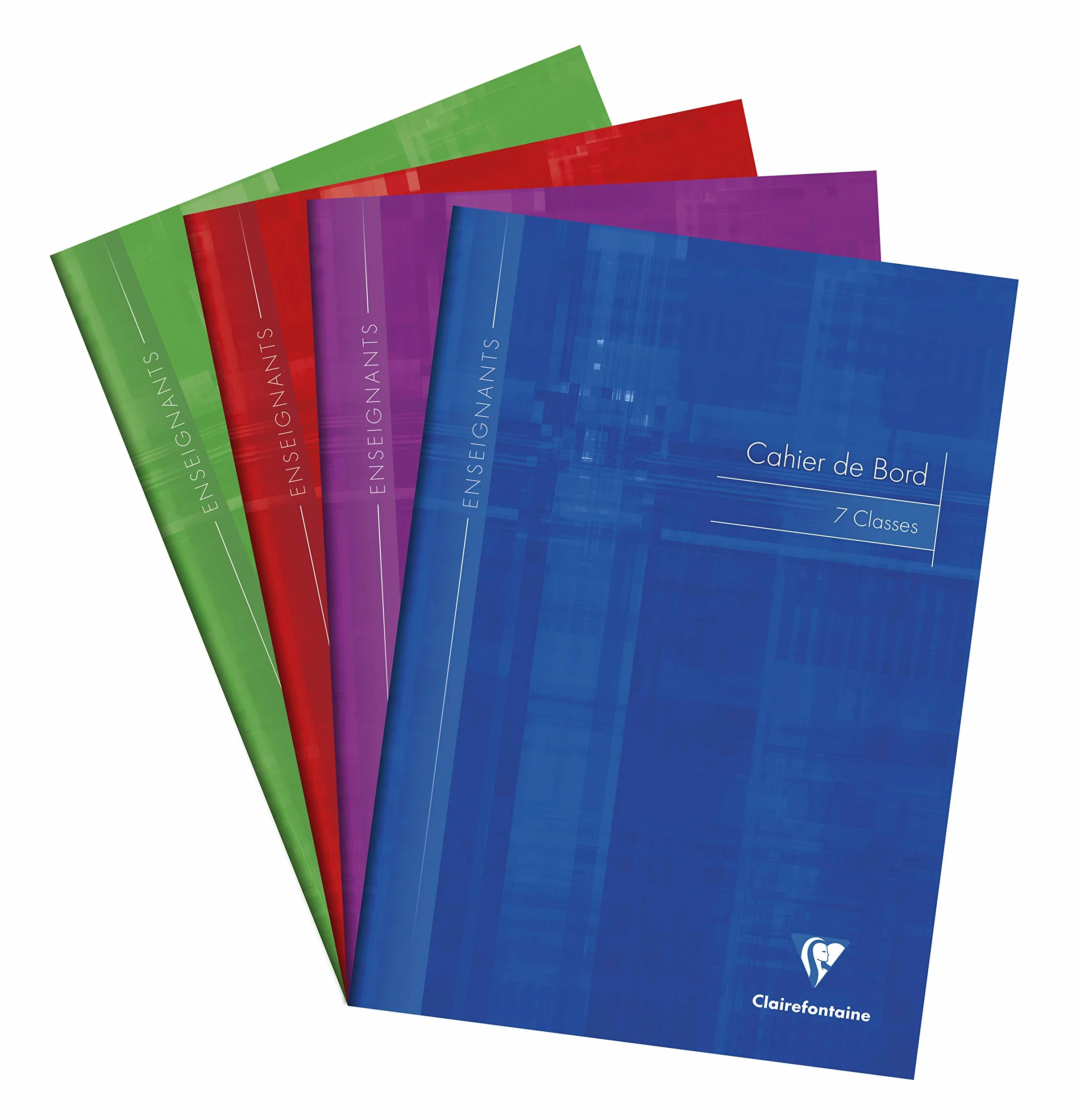 Clairefontaine Cahier de Bord Agrafé A4 21x29,7 cm 48 Pages Papier Registre Vert 110 g