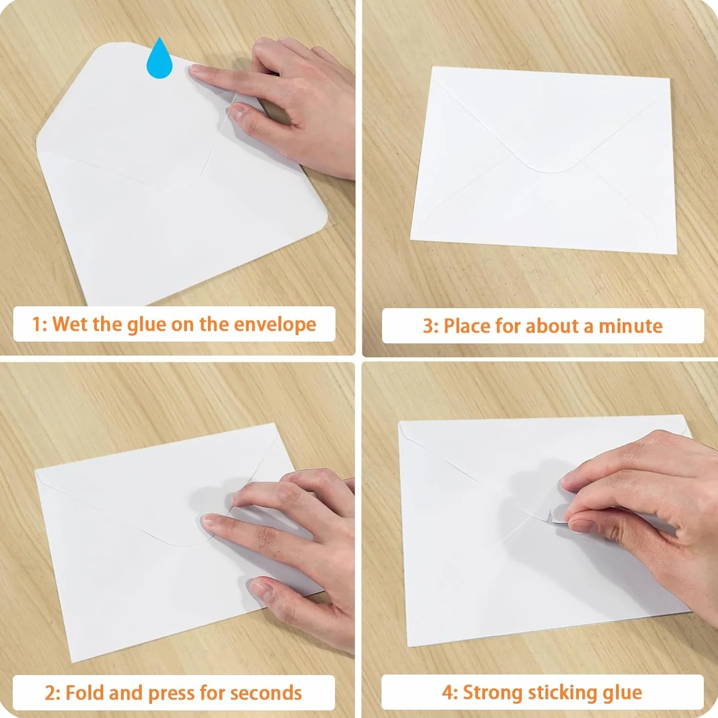 YUNYU Lot d'enveloppes et cartes vierges pour travaux manuels, 30 pièces blanches